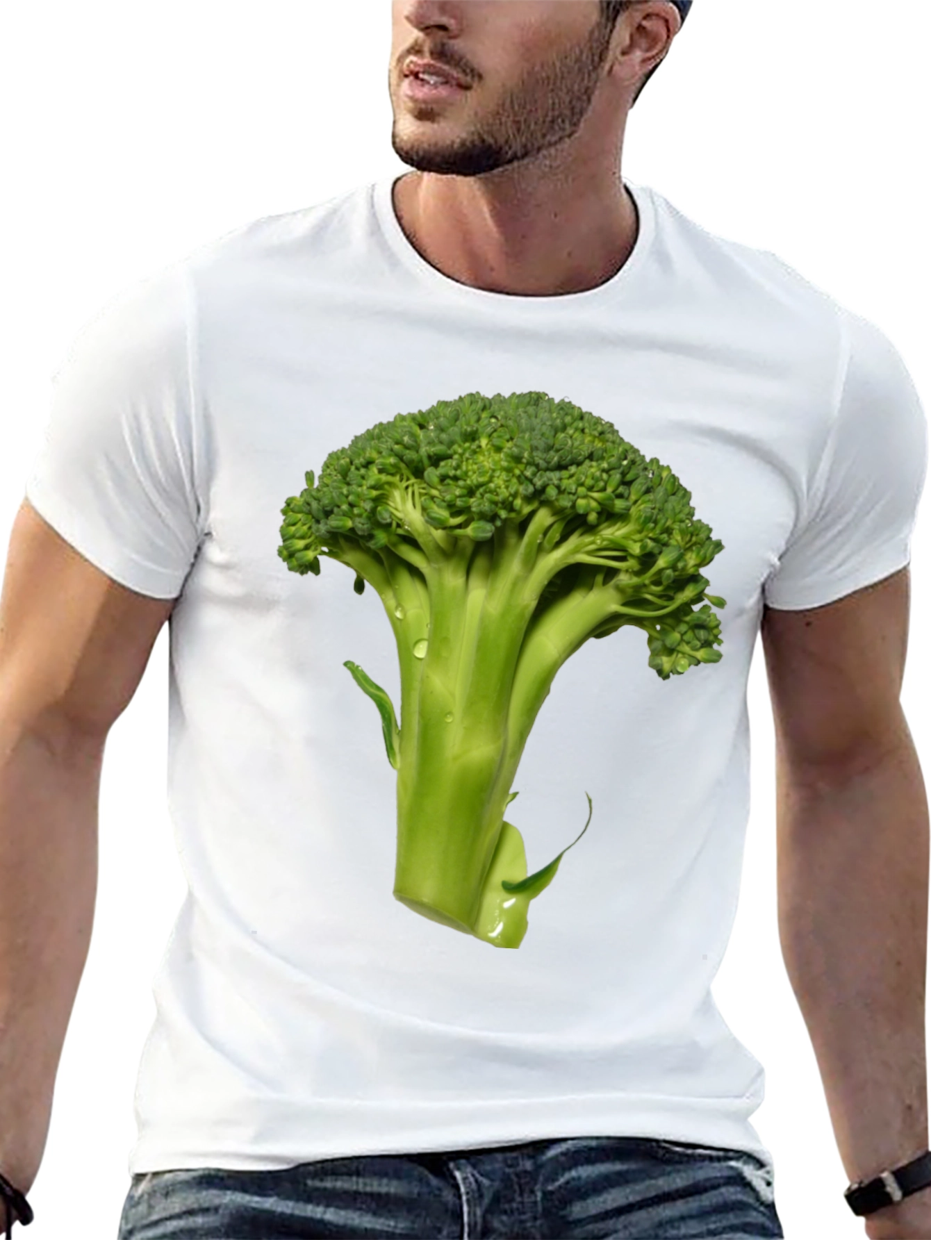 Broccoli Graphic Tee - Fresh Vegetable Shirt