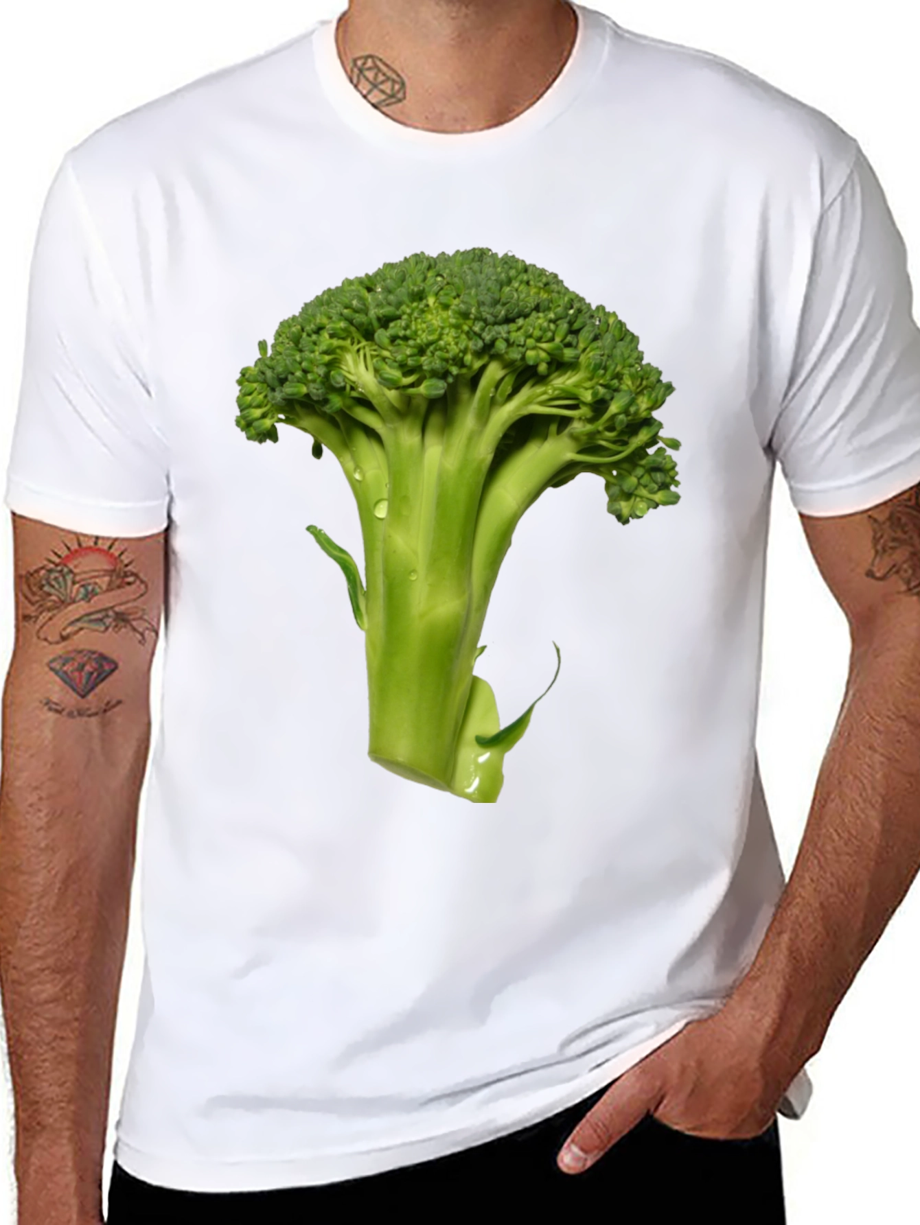 Broccoli Graphic Tee - Fresh Vegetable Shirt