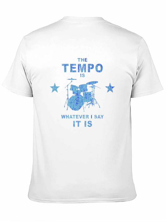 Tempo Drummer T-Shirt - Music Lover Tee