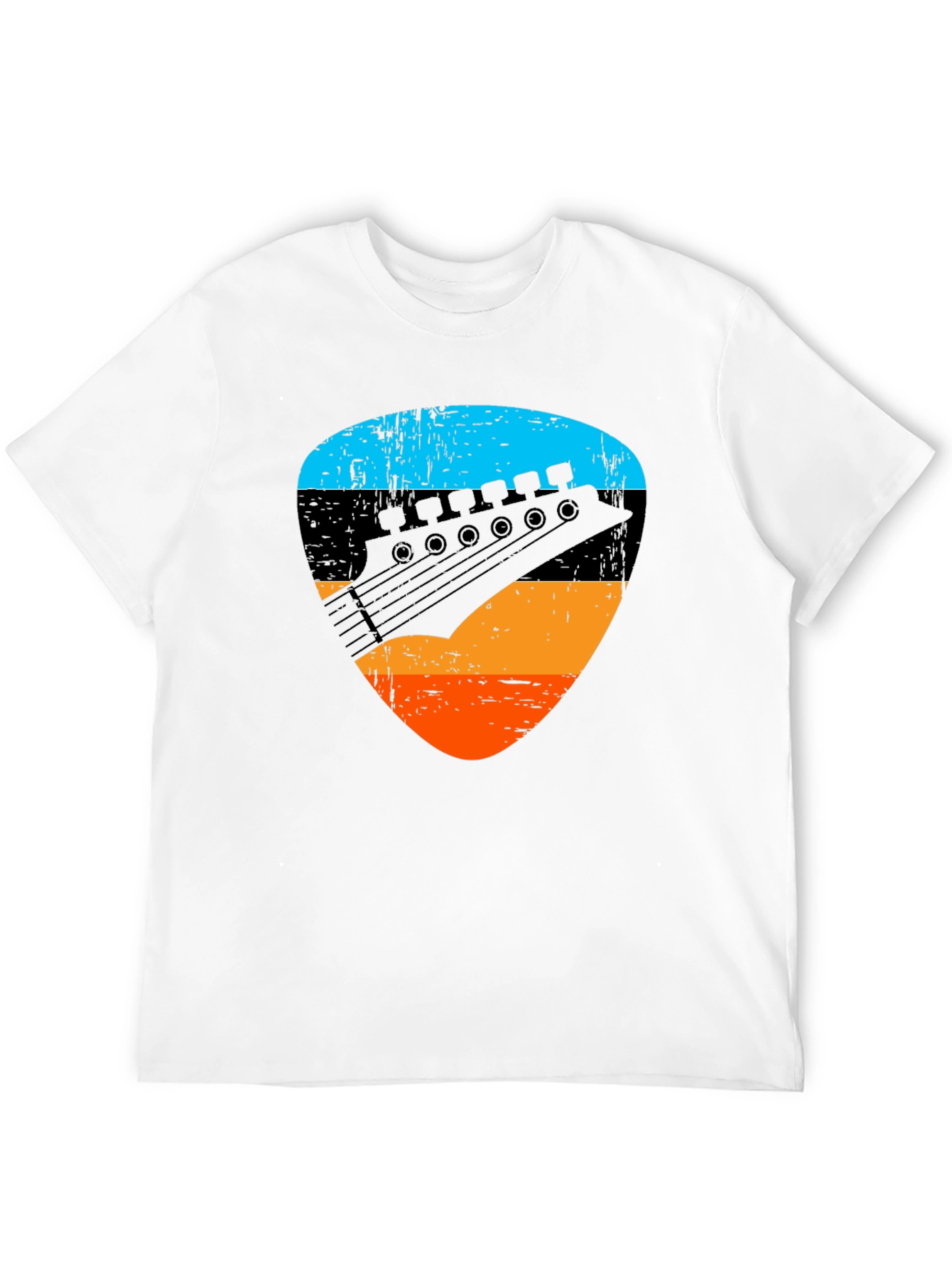 Guitar Pick Graphic Tee - Rock Music Shirt