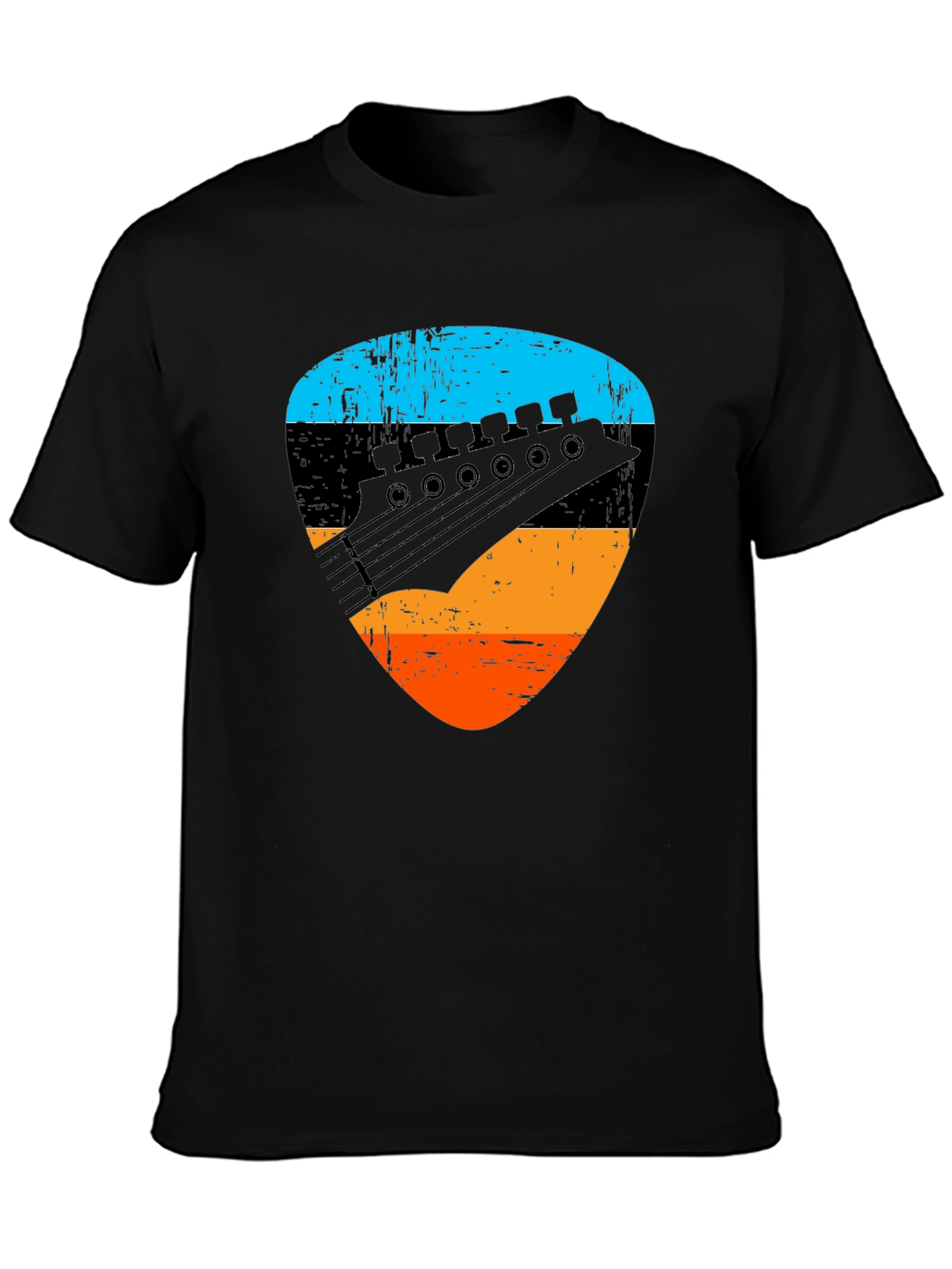 Guitar Pick Graphic Tee - Rock Music Shirt