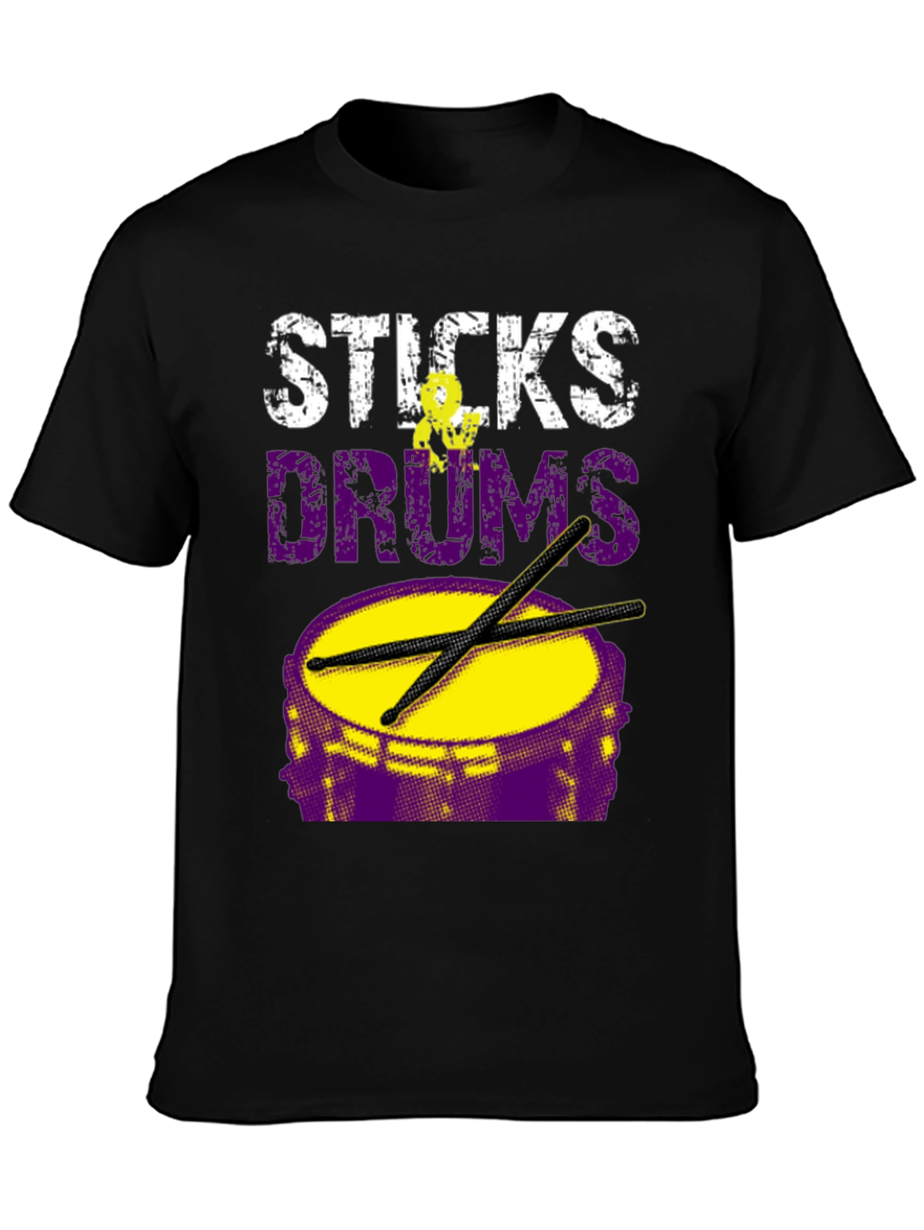 Sticks Drums T-Shirt - Musician Tee