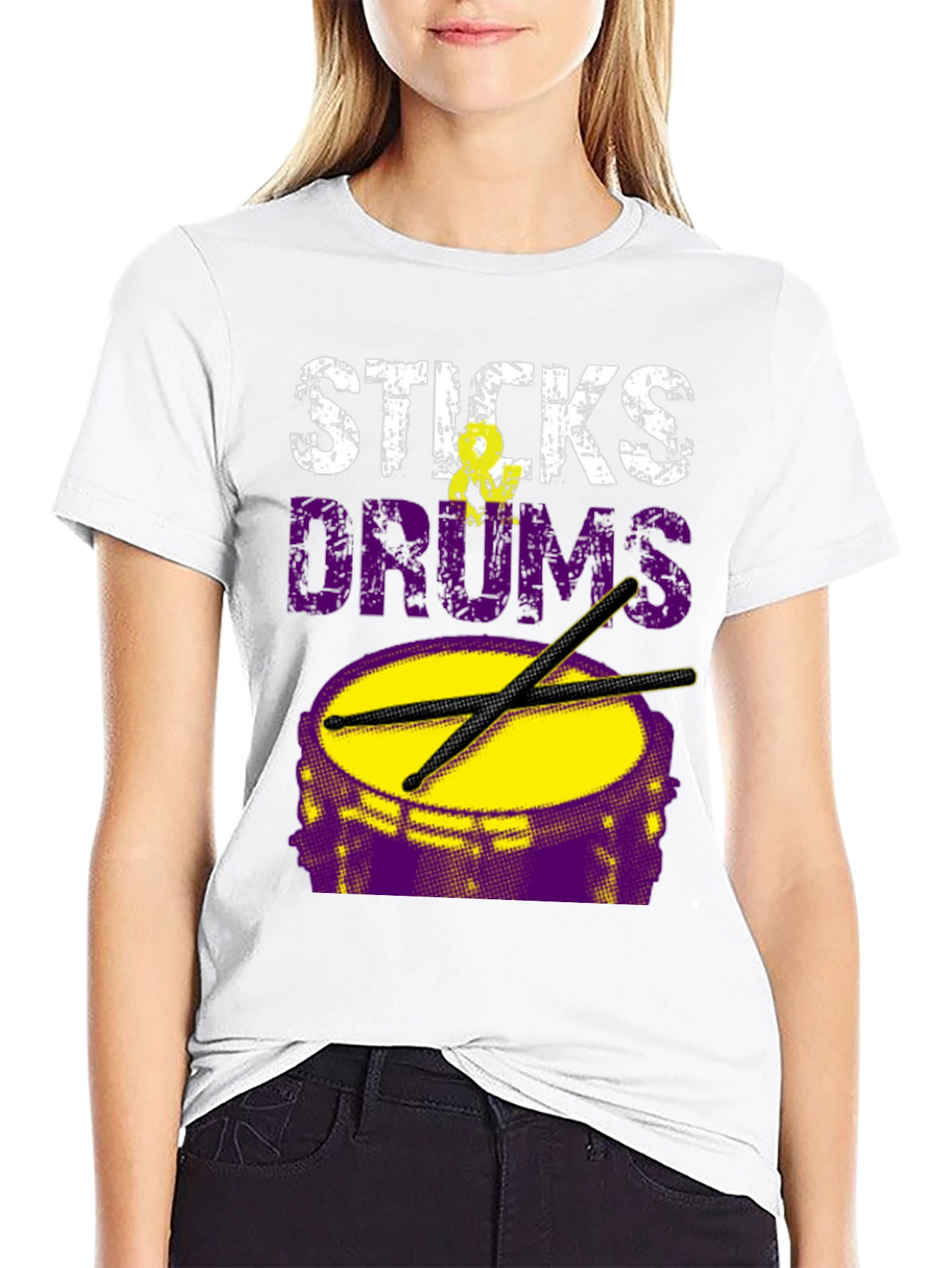 Sticks Drums T-Shirt - Musician Tee