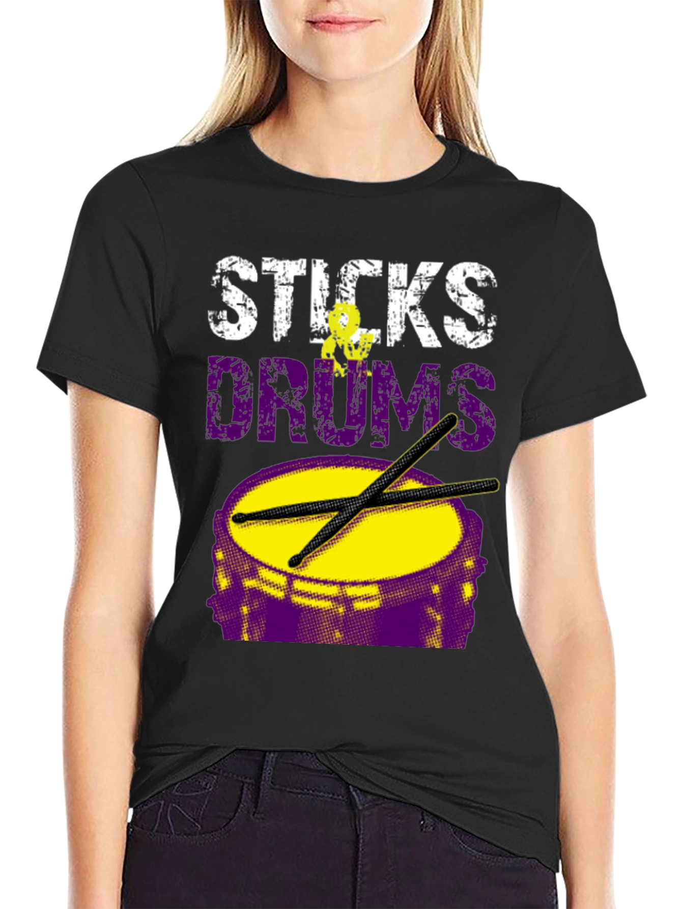 Sticks Drums T-Shirt - Musician Tee
