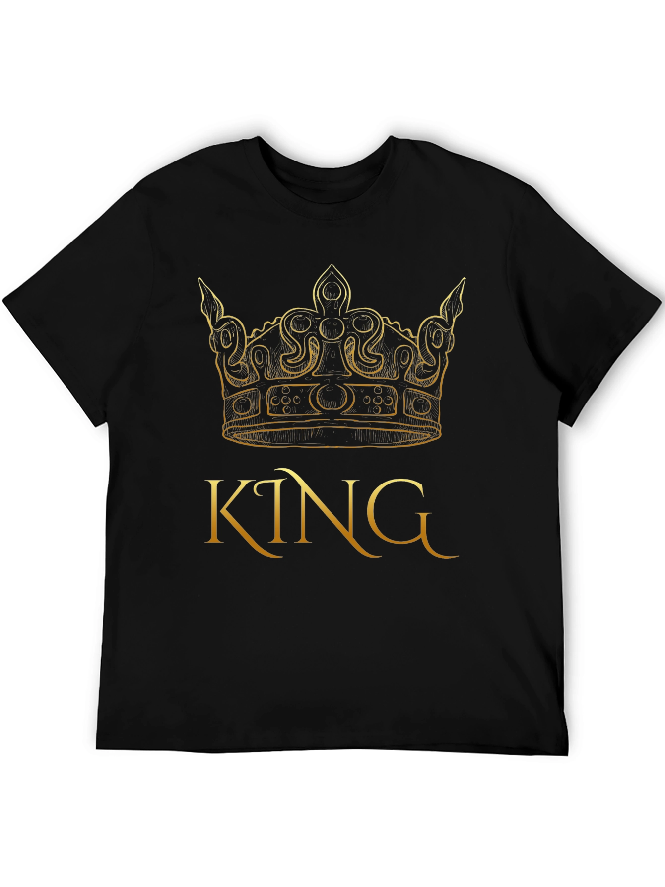 King Crown Graphic Black T-Shirt