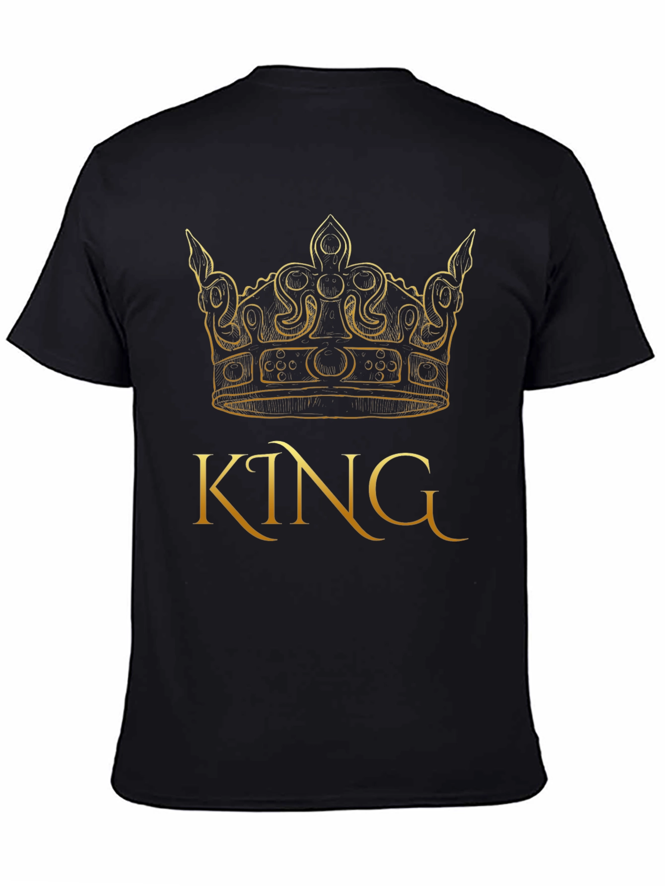 King Crown Graphic Black T-Shirt