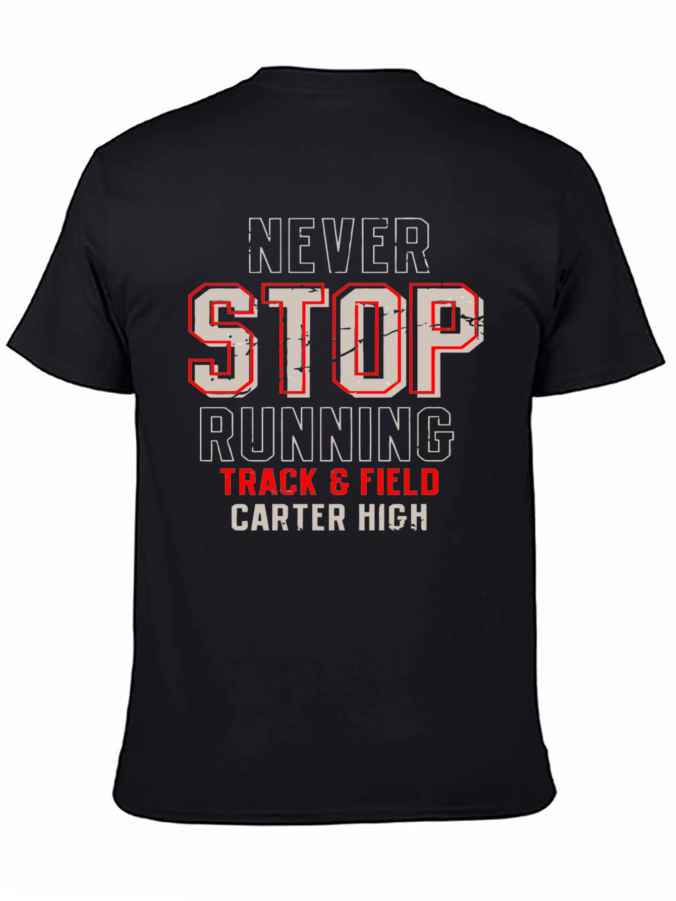 Never Stop Running Track & Field Carter High T-Shirt