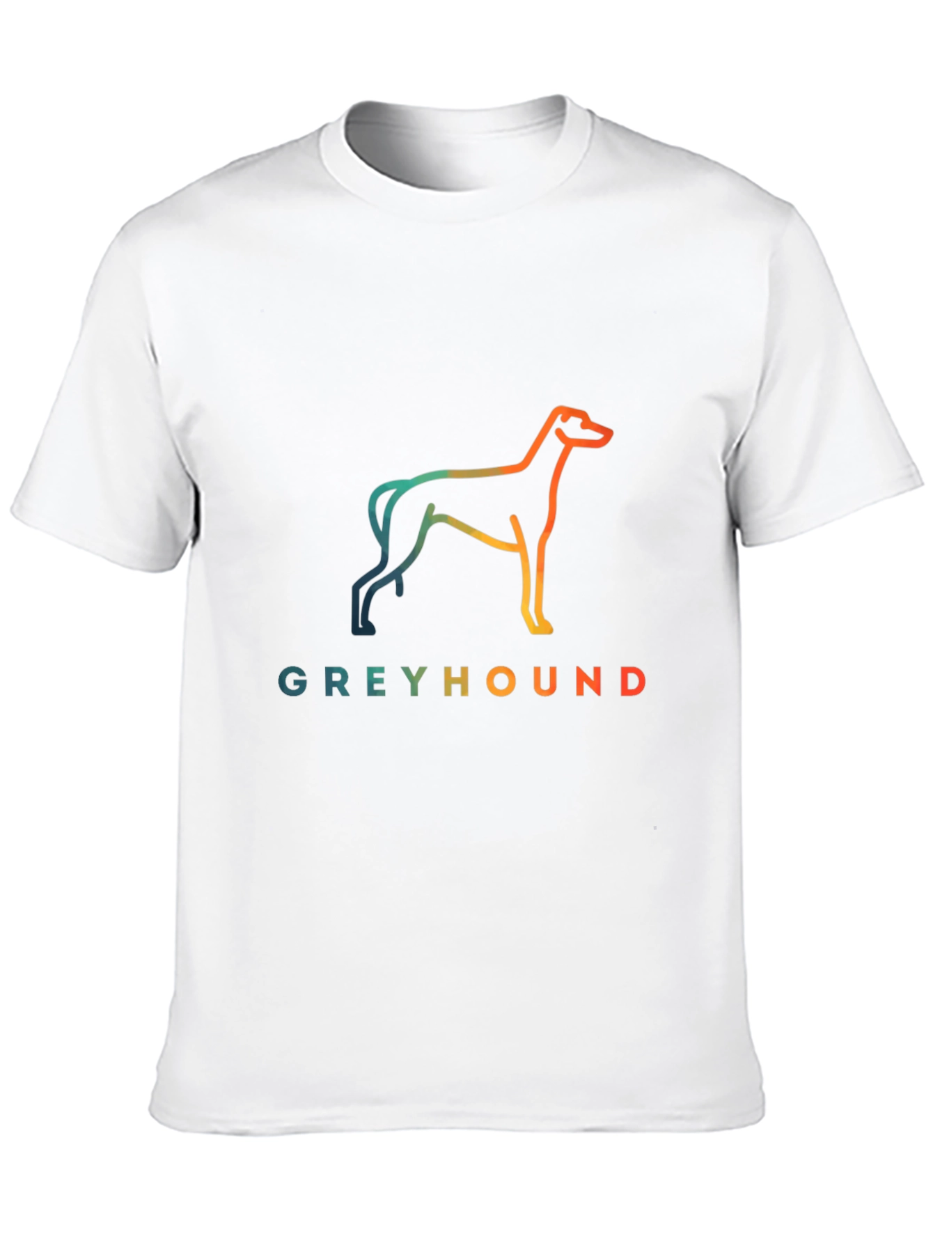 Greyhound Dog Graphic Tee - Unisex Black T-Shirt