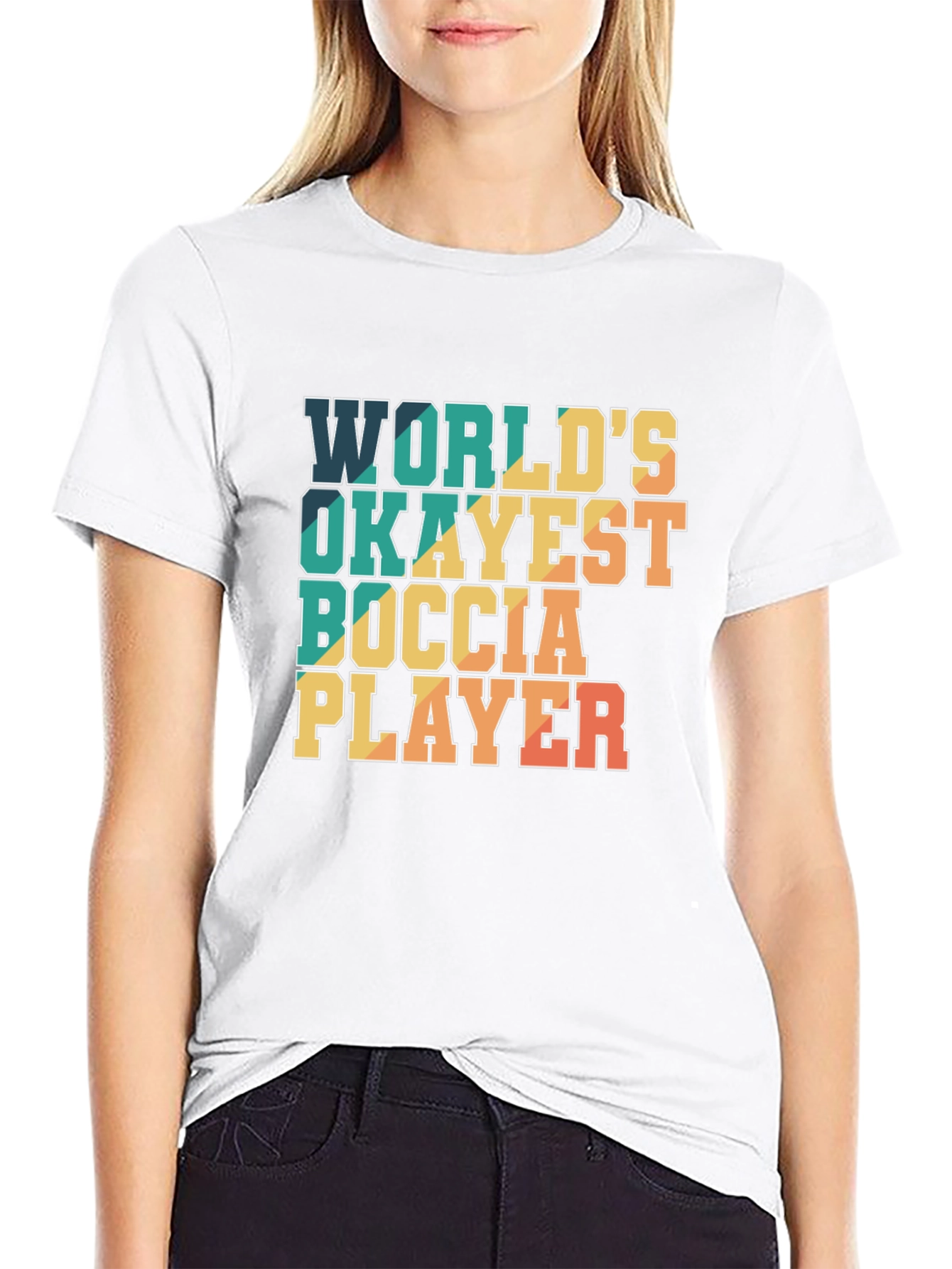 Worlds Okayest Boccia Player T-Shirt