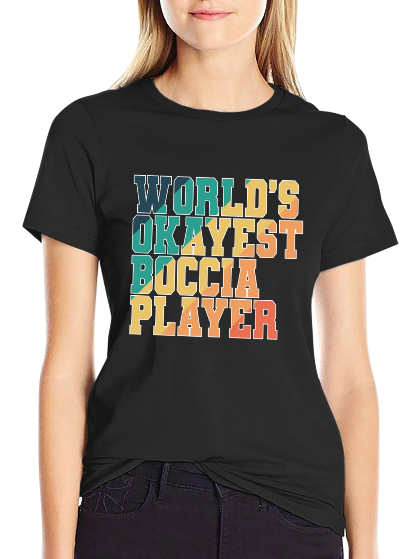 Worlds Okayest Boccia Player T-Shirt