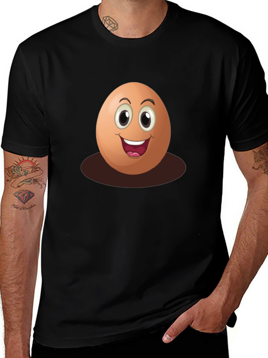 Funny Egg Cartoon Graphic T-Shirt