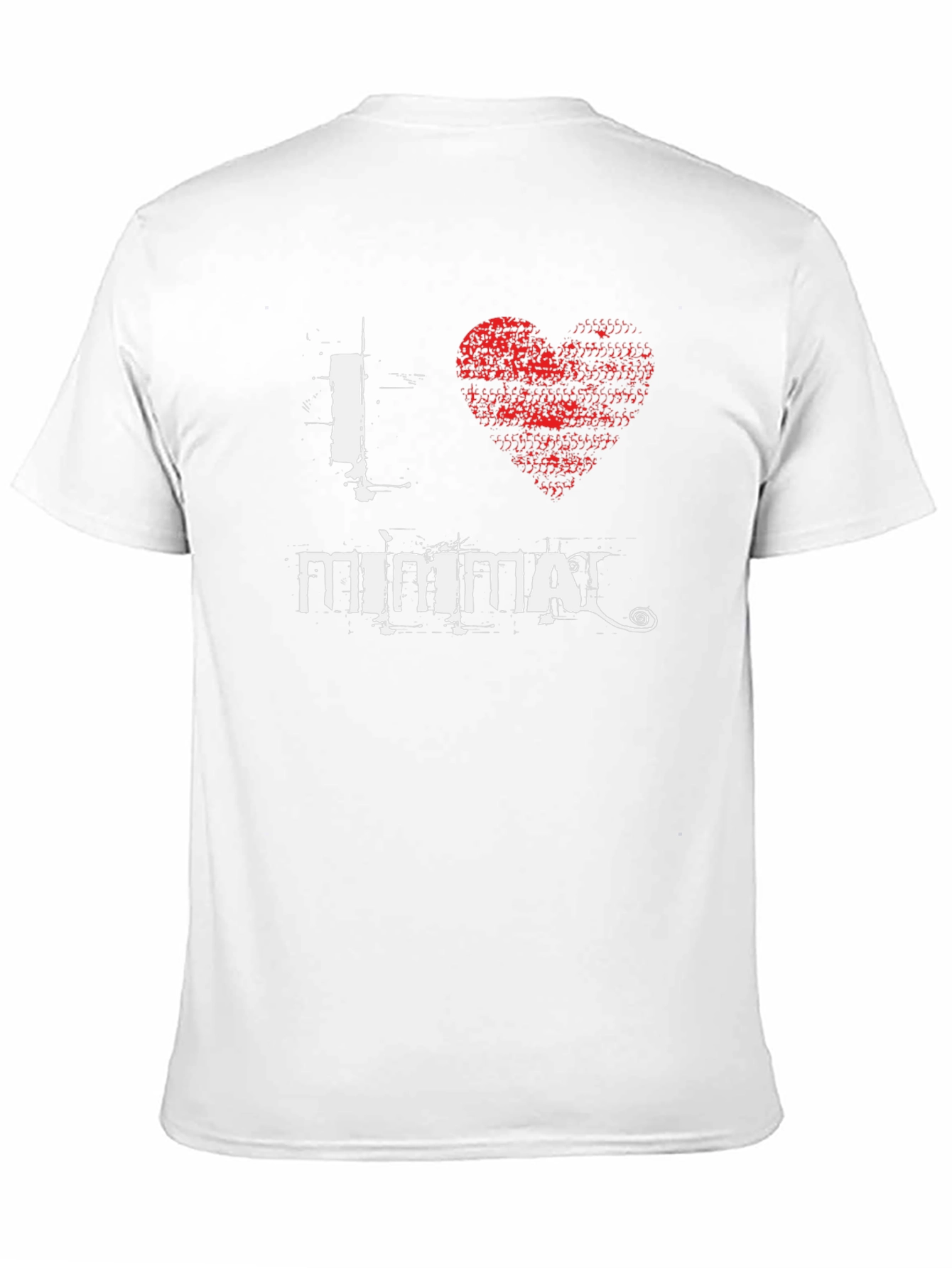 I Heart Minimal Black T-Shirt Graphic Tee
