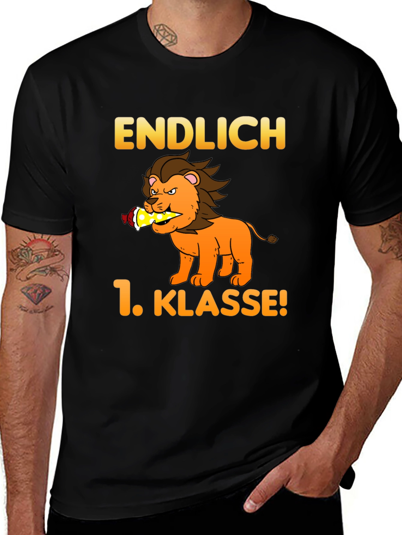 Endlich 1. Klasse! Lion Graphic T-Shirt