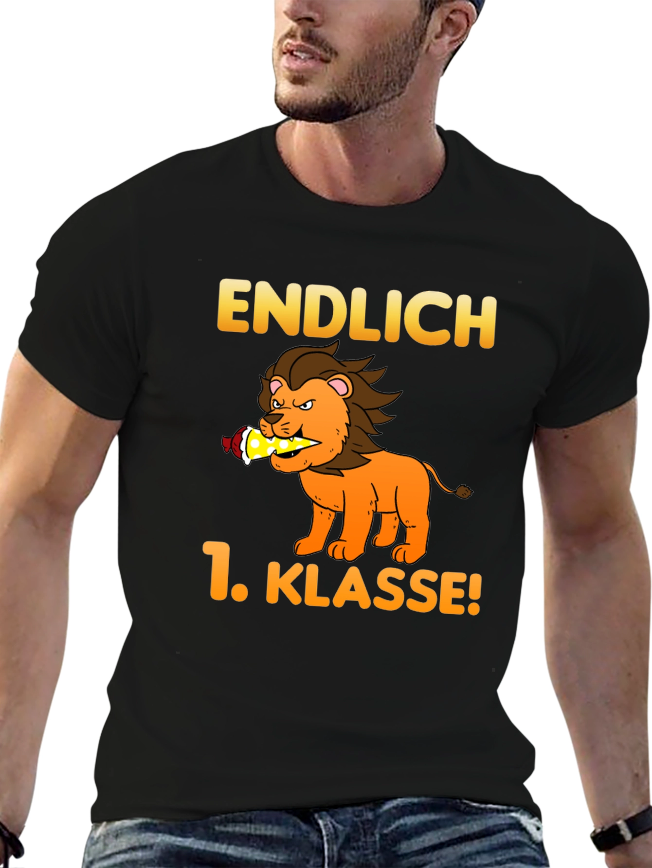 Endlich 1. Klasse! Lion Graphic T-Shirt
