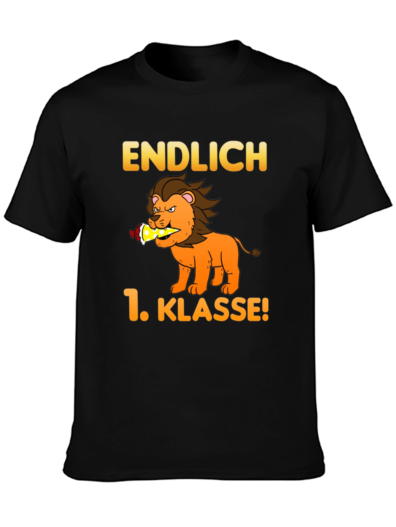 Endlich 1. Klasse! Lion Graphic T-Shirt