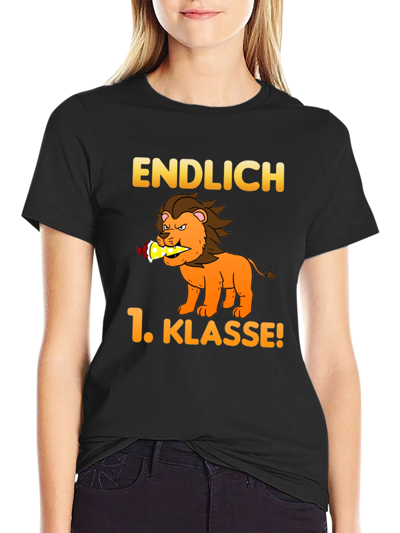 Endlich 1. Klasse! Lion Graphic T-Shirt