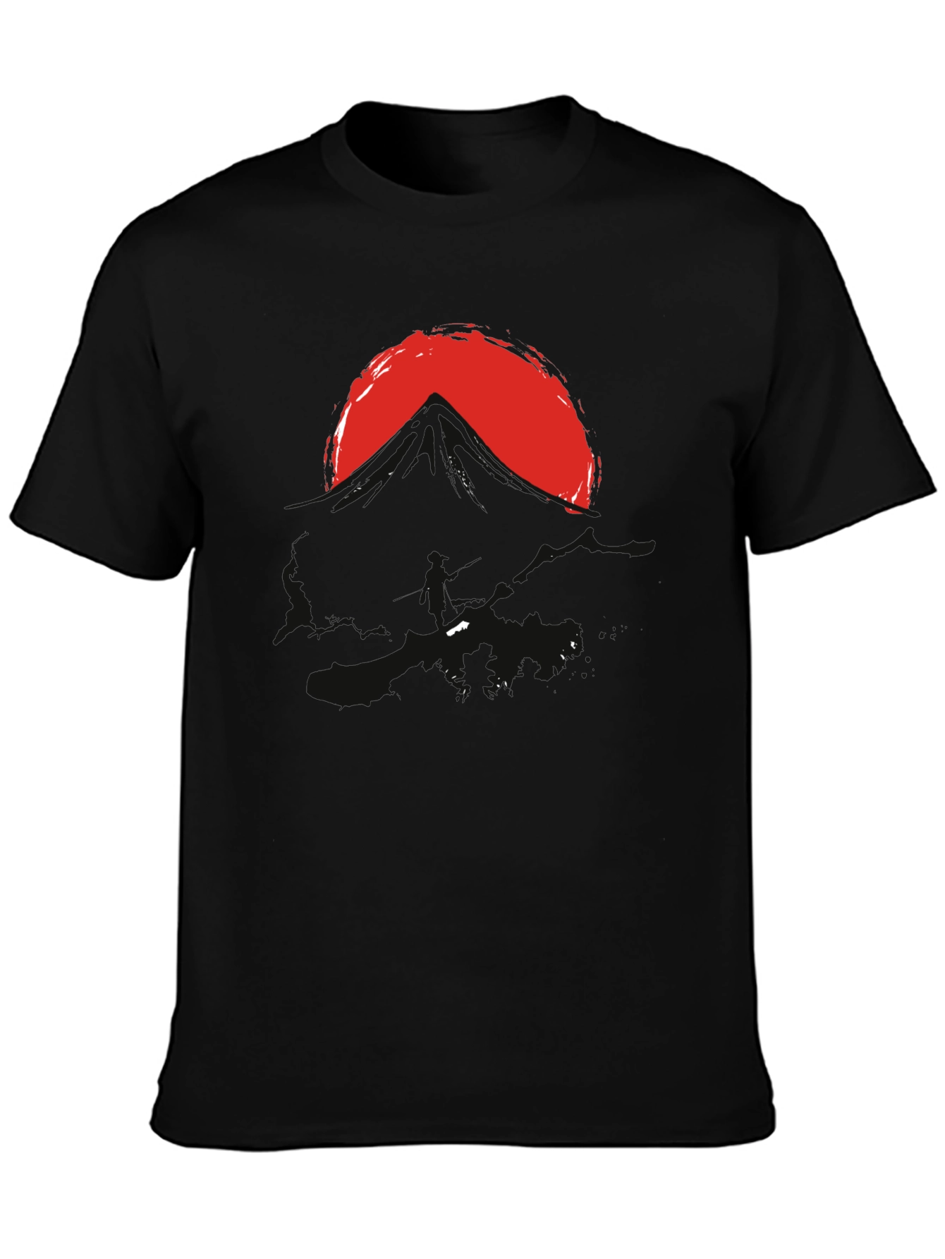 Graphic T-Shirt: Mountain Sunset Design