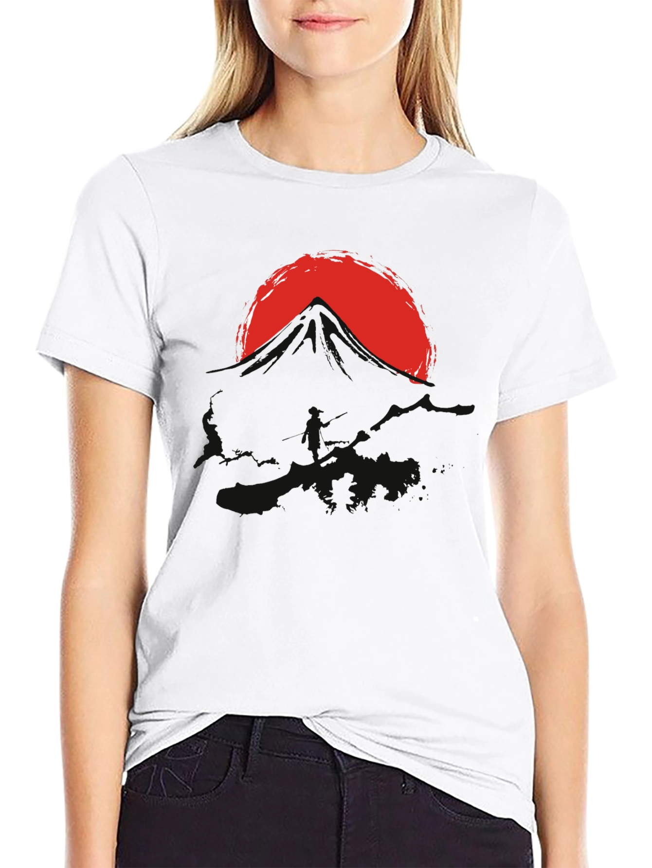 Graphic T-Shirt: Mountain Sunset Design