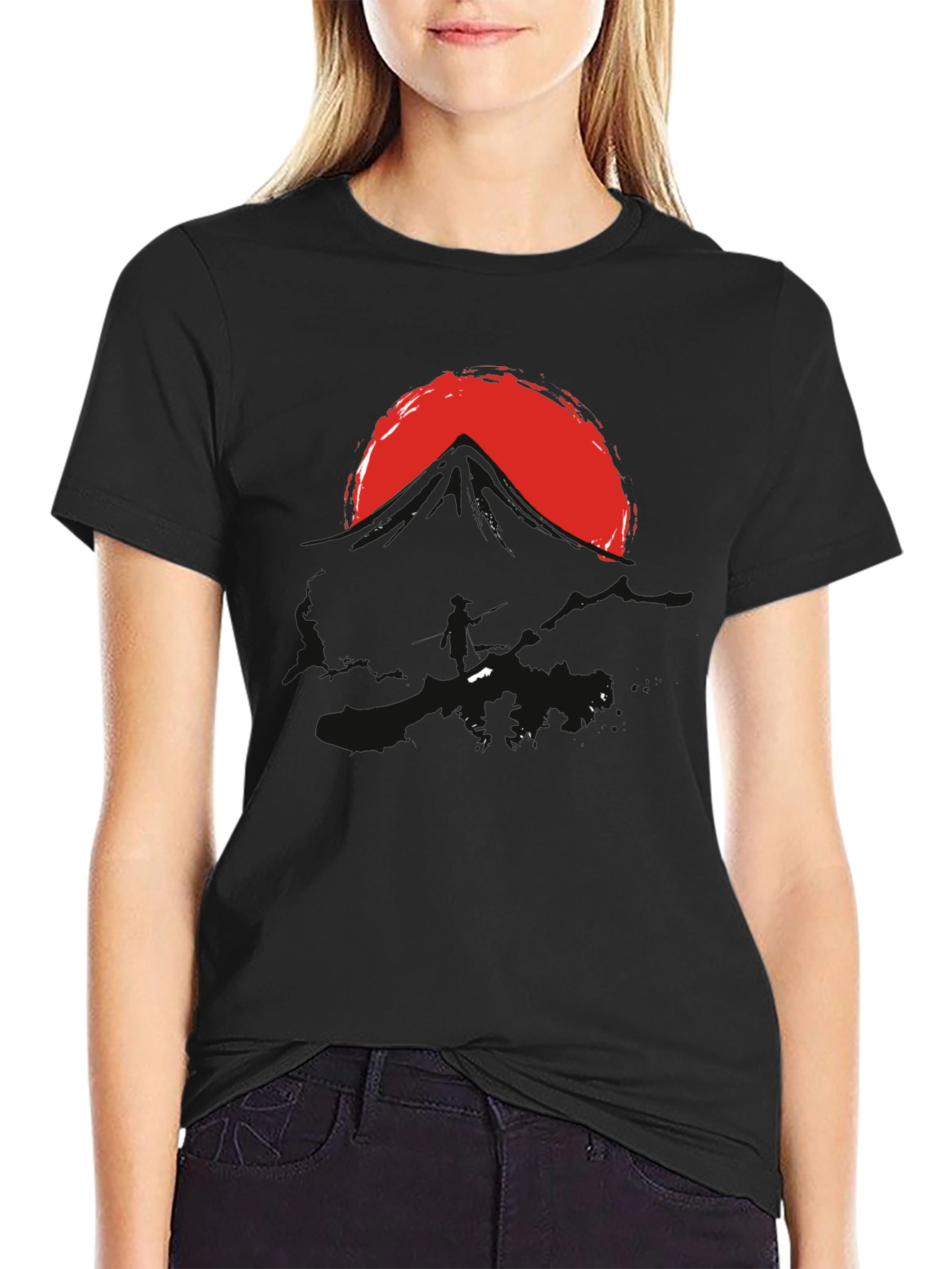 Graphic T-Shirt: Mountain Sunset Design