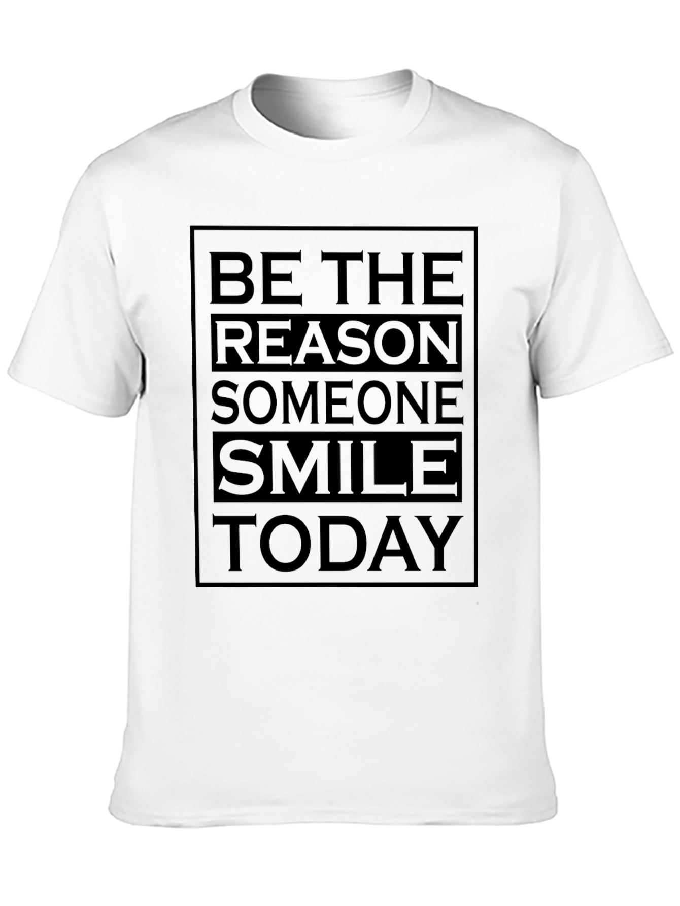 Be The Reason Smile Today Black Graphic Tee