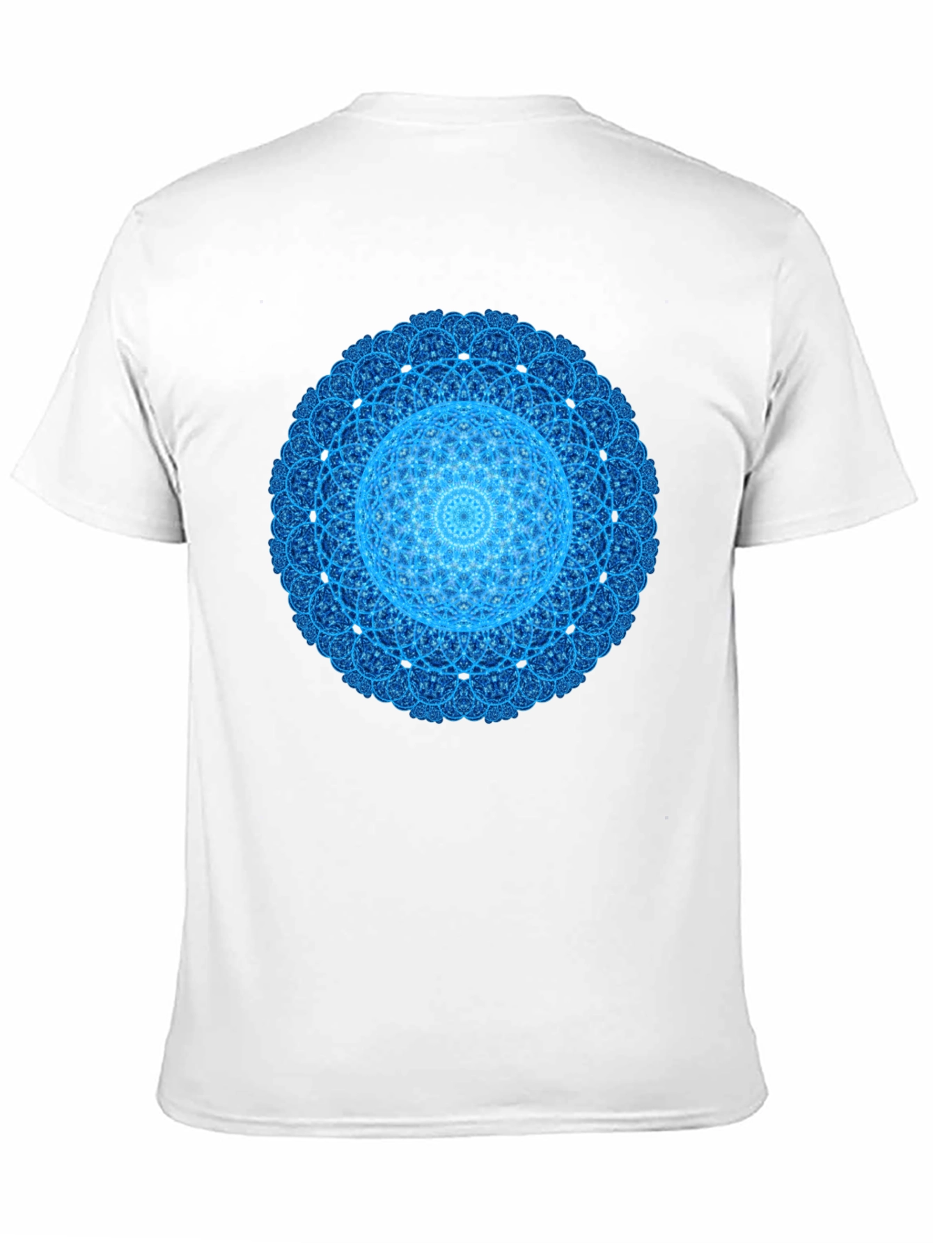 Blue Mandala Graphic T-Shirt - Modern Style