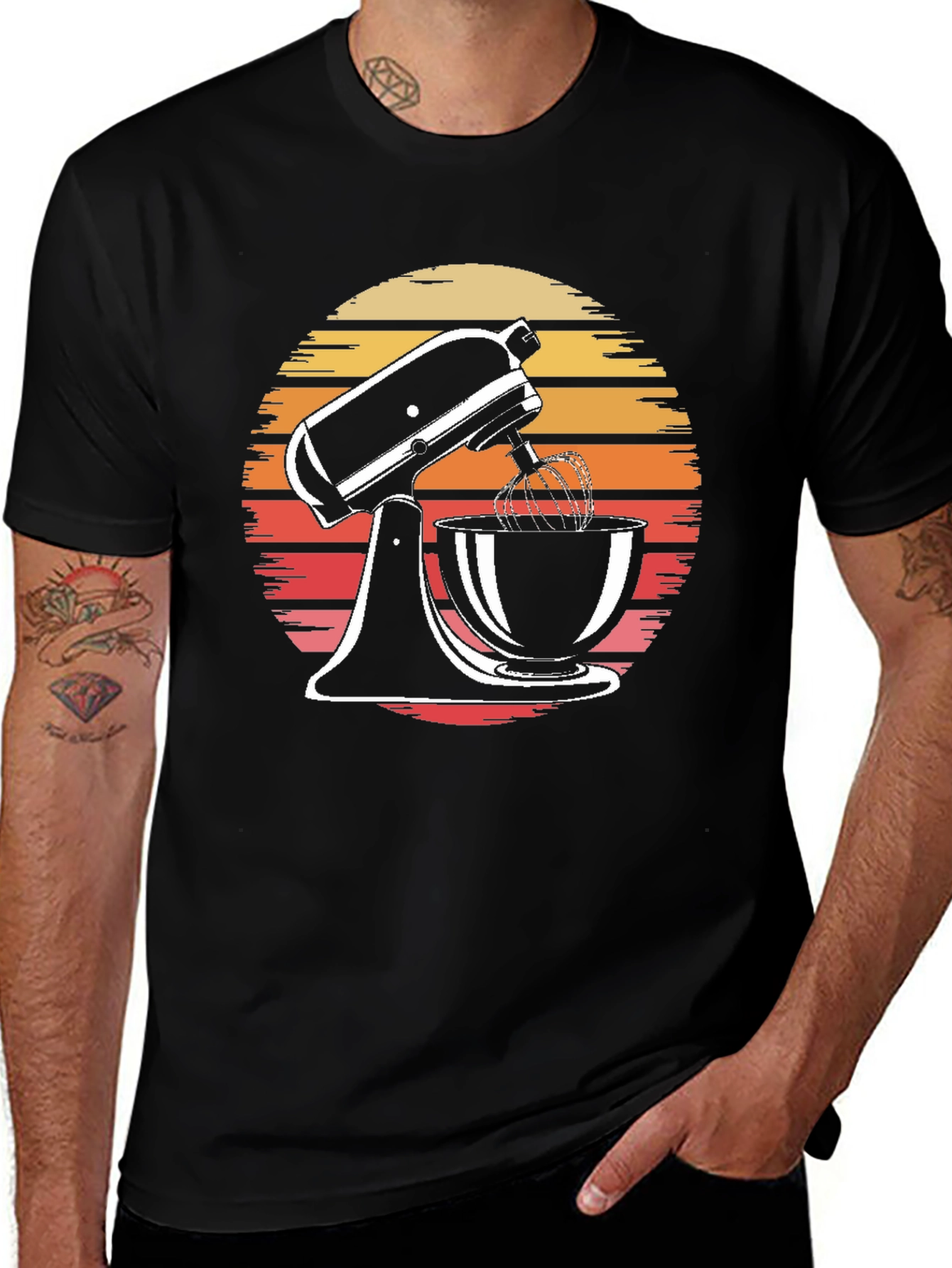 Retro Sunset Mixer Graphic Tee