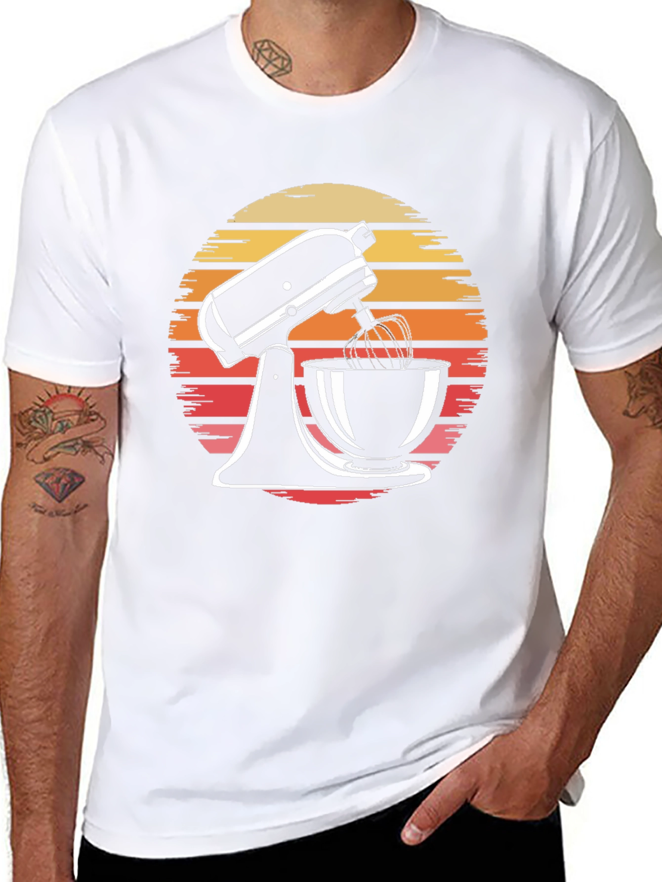Retro Sunset Mixer Graphic Tee