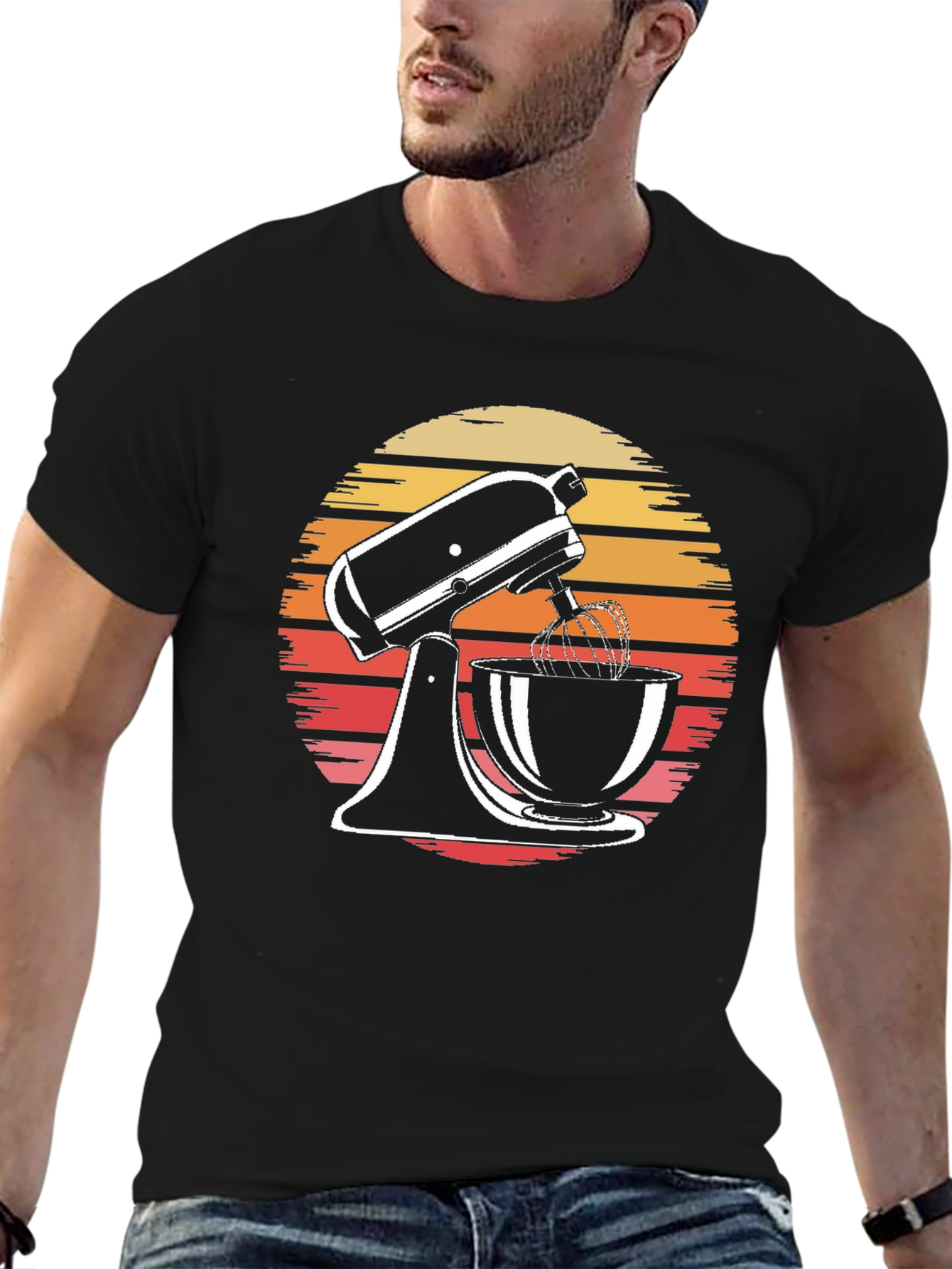 Retro Sunset Mixer Graphic Tee
