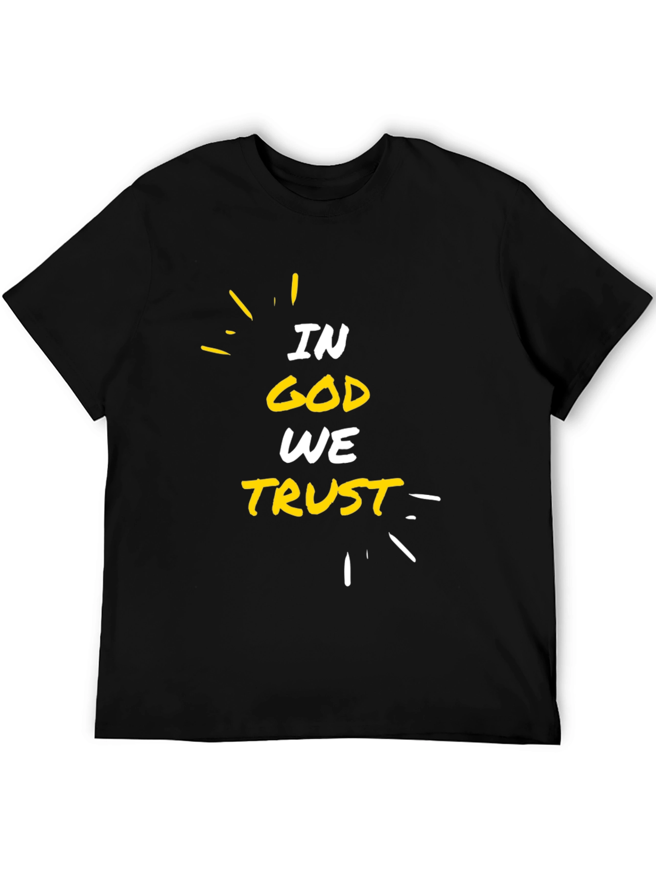 In God We Trust Black Graphic T-Shirt