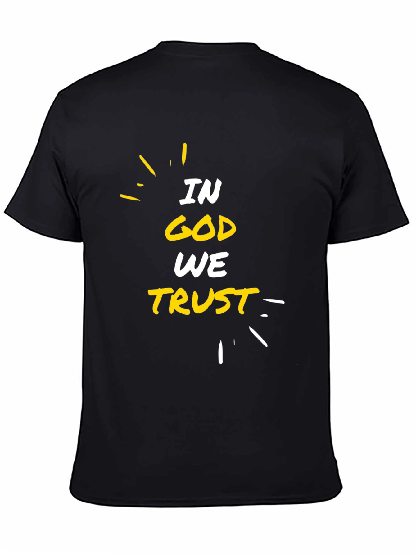 In God We Trust Black Graphic T-Shirt