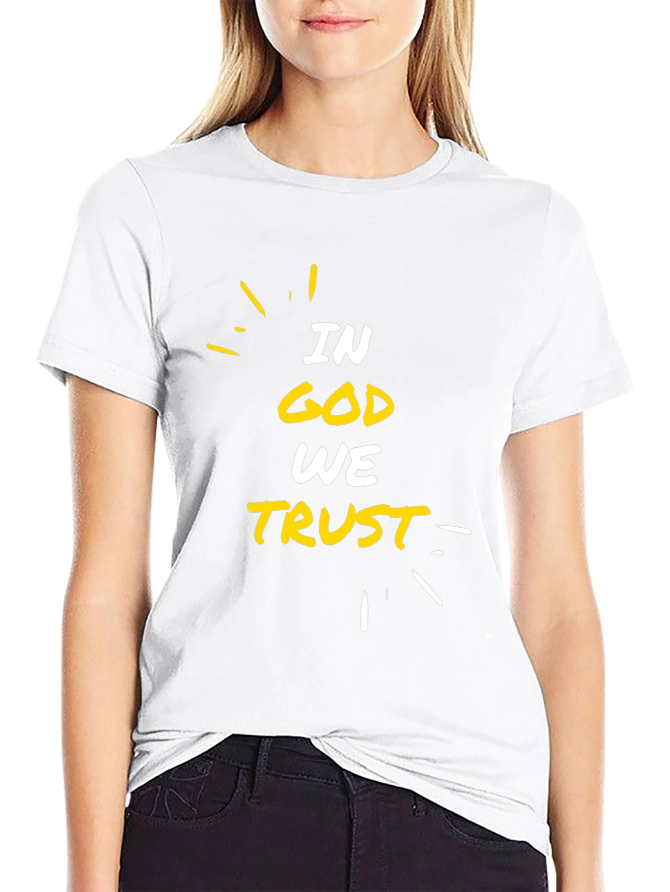In God We Trust Black Graphic T-Shirt