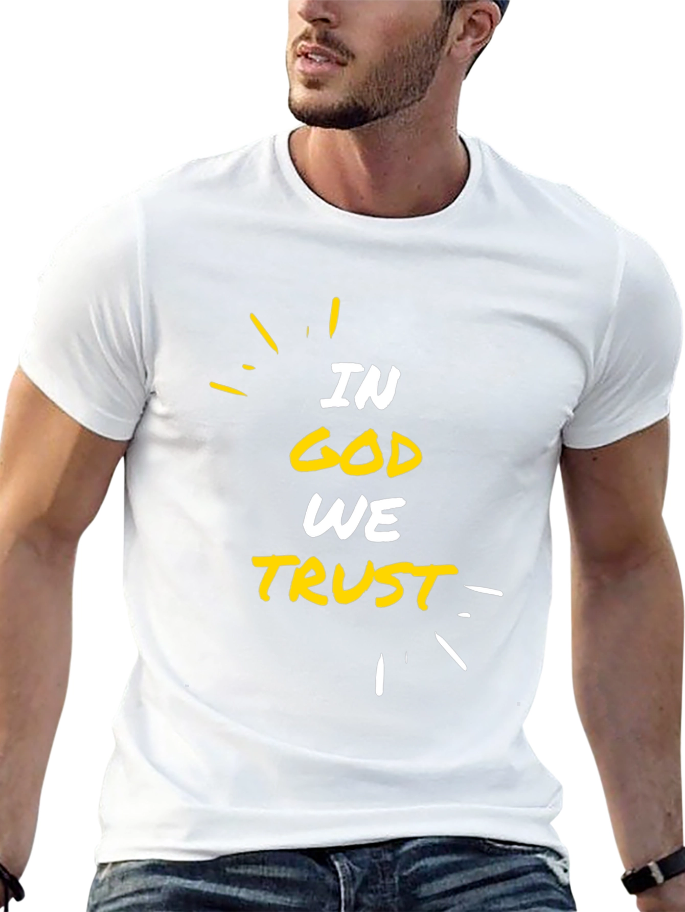 In God We Trust Black Graphic T-Shirt