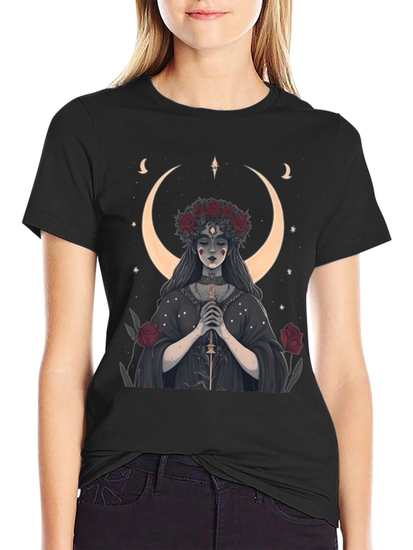 Mystic Moon Goddess Graphic Tee