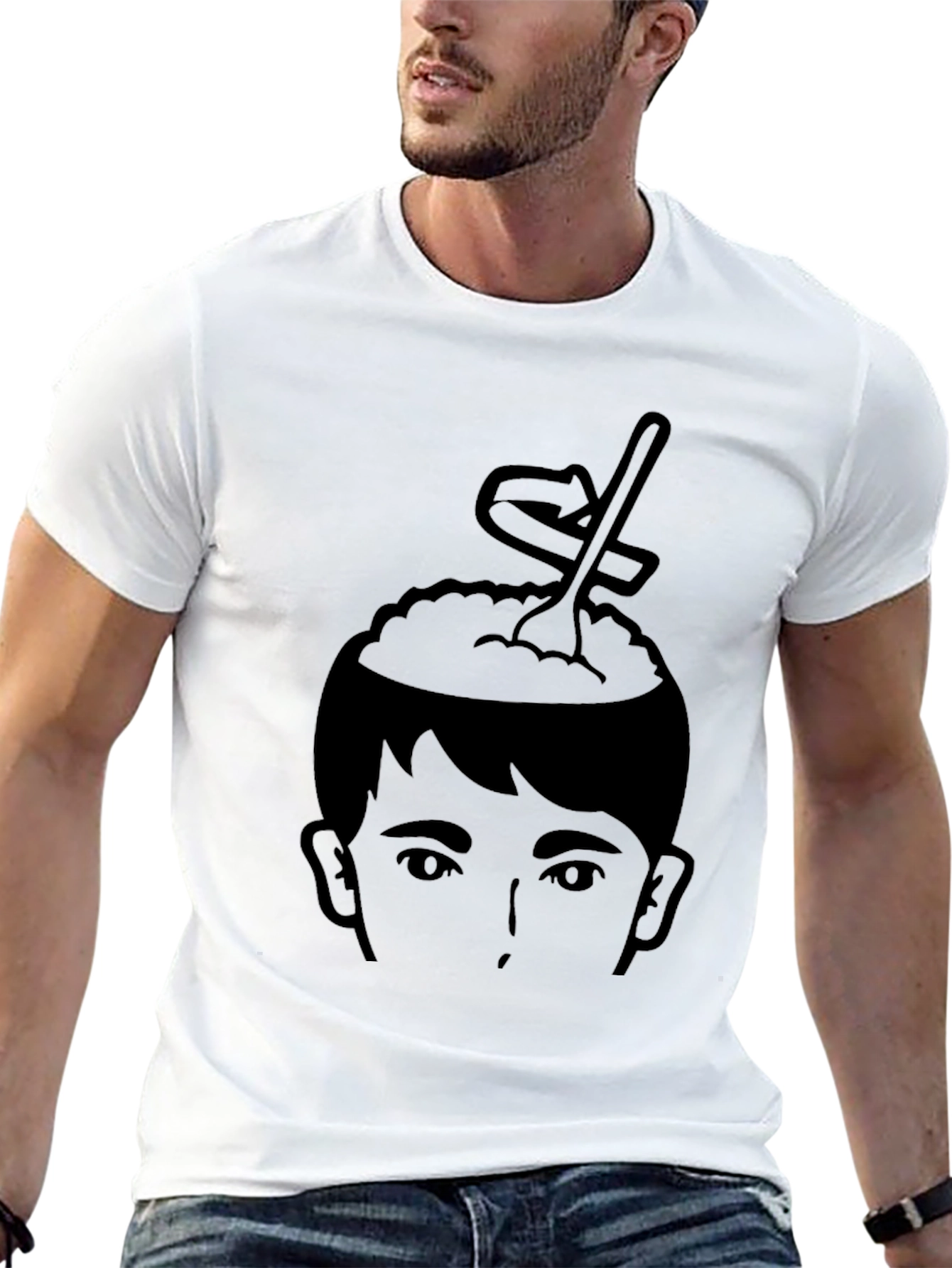 Brain Food Graphic Tee - Creative Mind T-Shirt