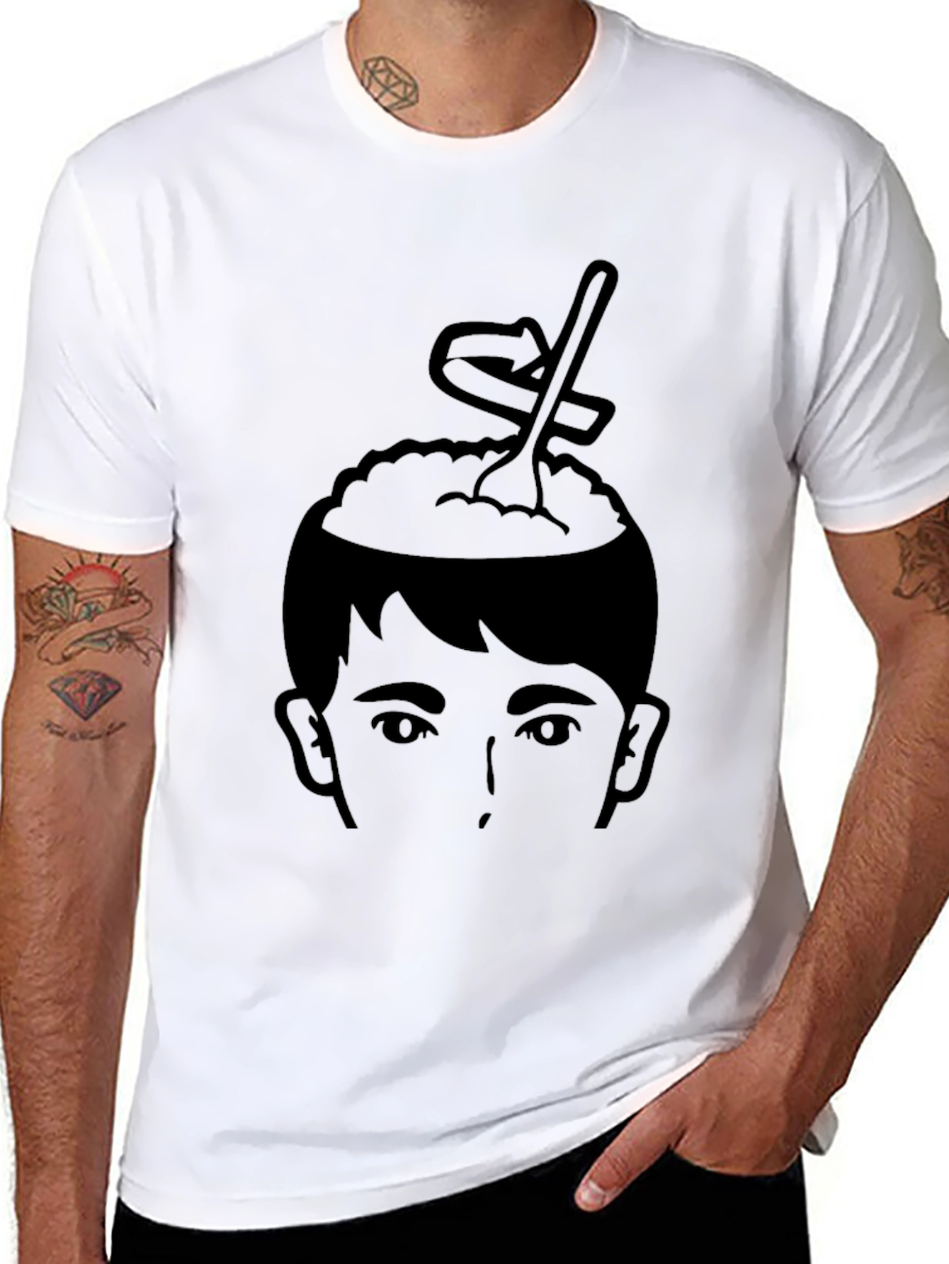 Brain Food Graphic Tee - Creative Mind T-Shirt