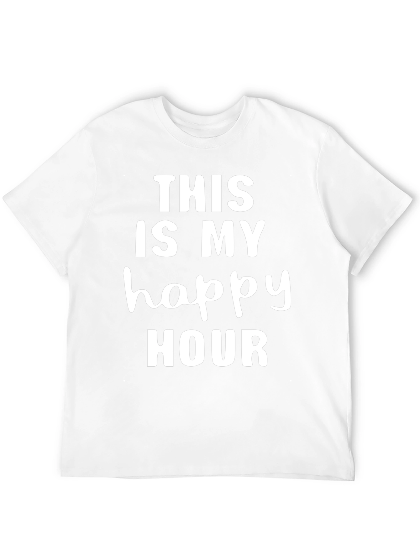 This Is My Happy Hour Graphic Tee - Black