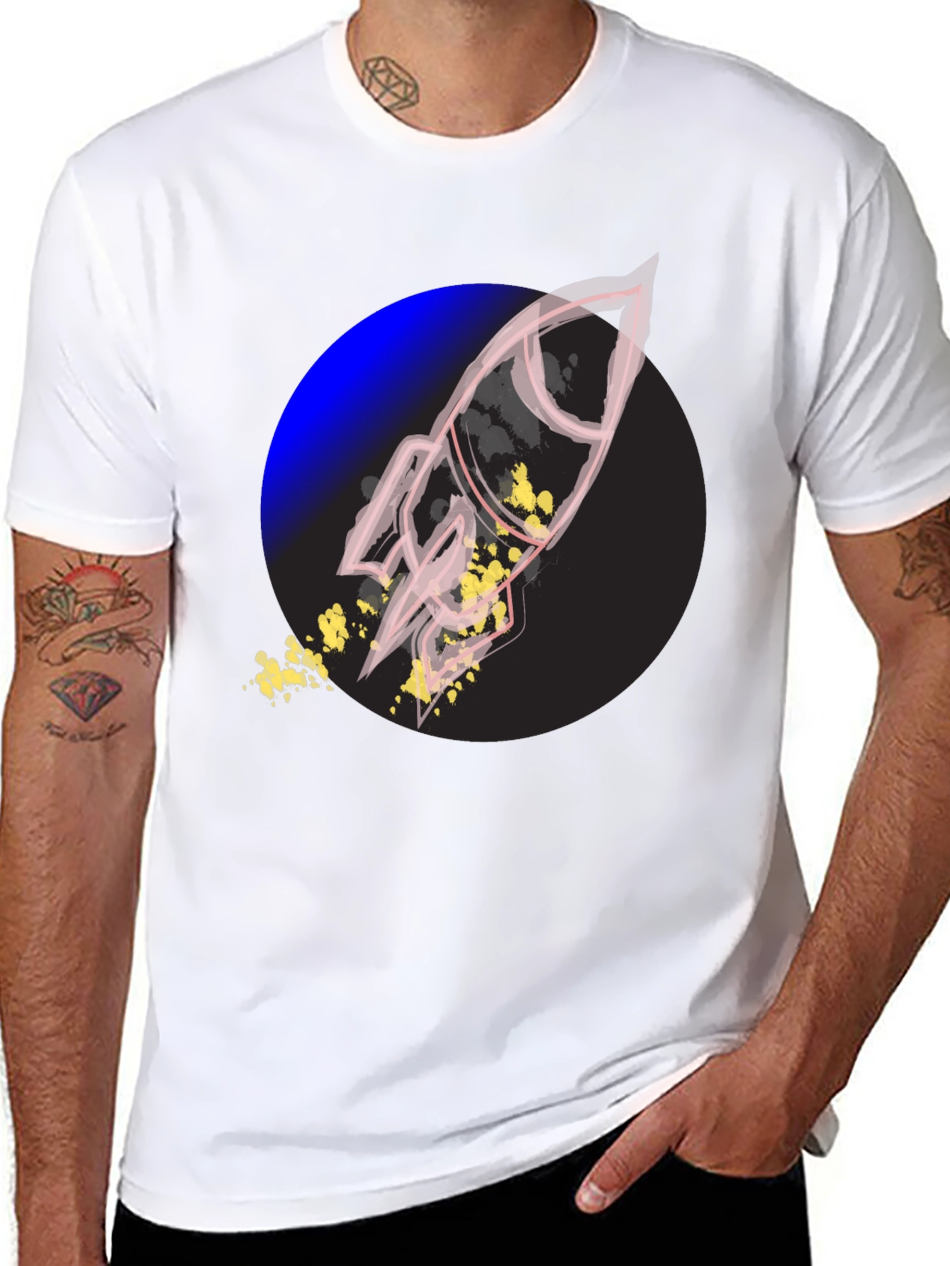 Rocket Graphic Tee - Bold Style Comfortable Fit