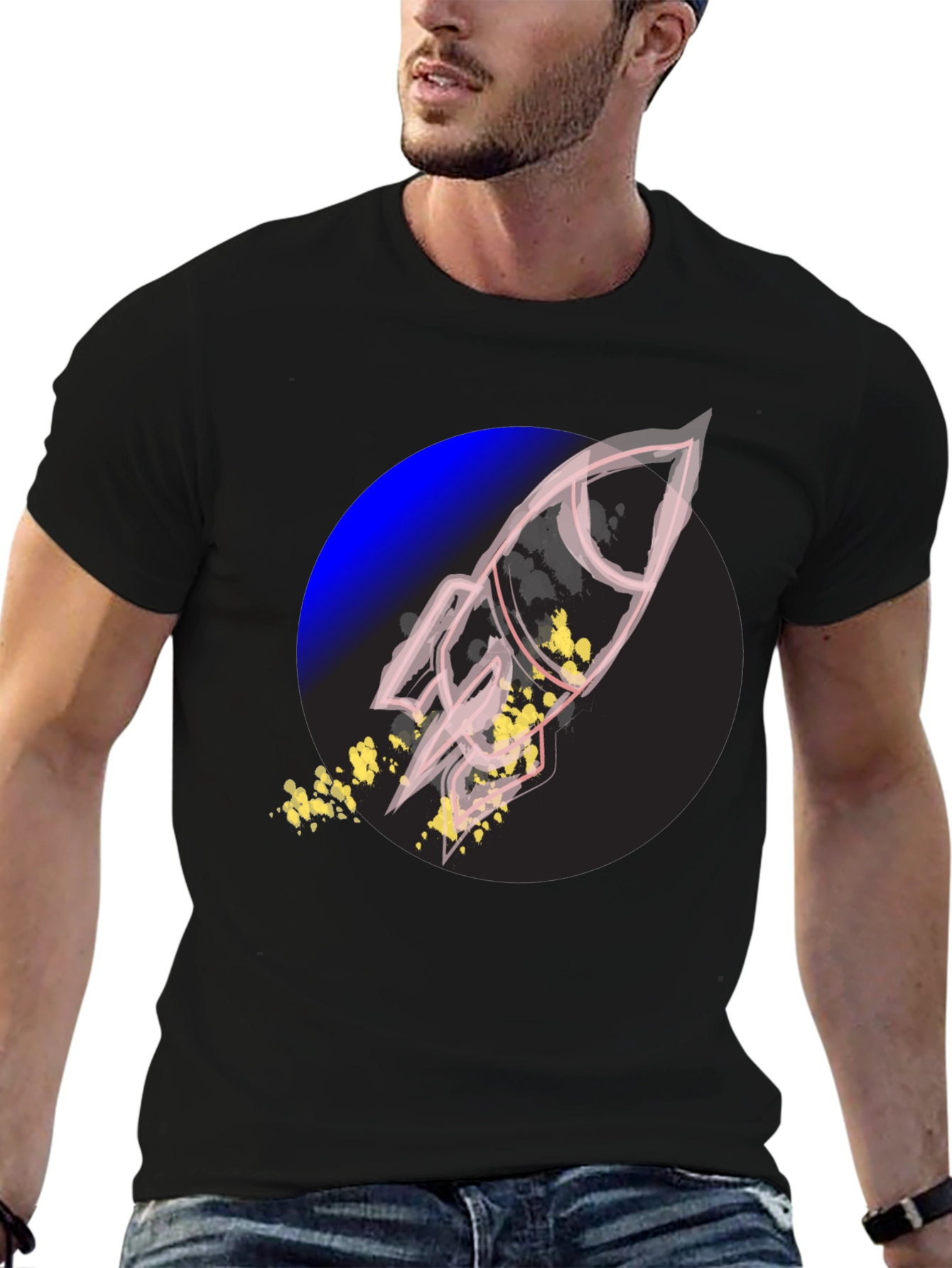Rocket Graphic Tee - Bold Style Comfortable Fit