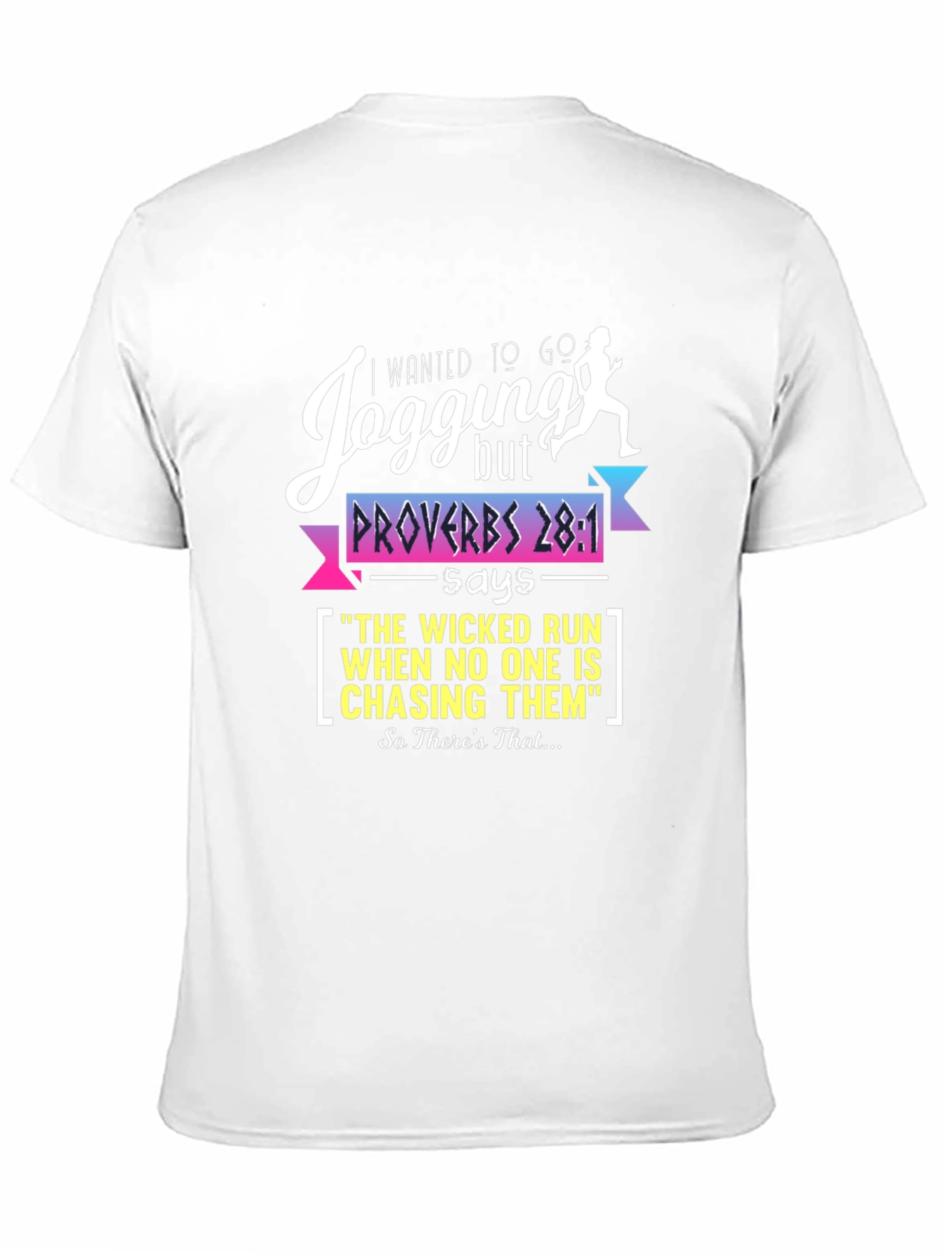 Jogging Proverbs Graphic T-Shirt