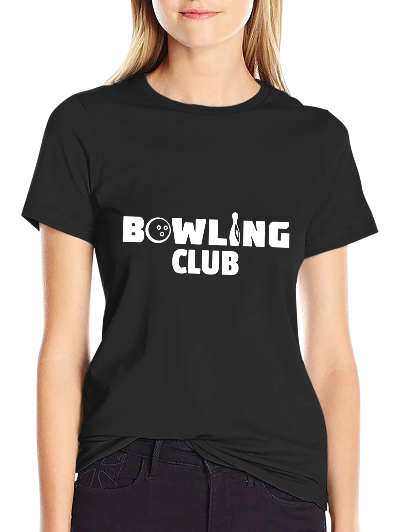 Bowling Club T-Shirt - Black Cotton Tee