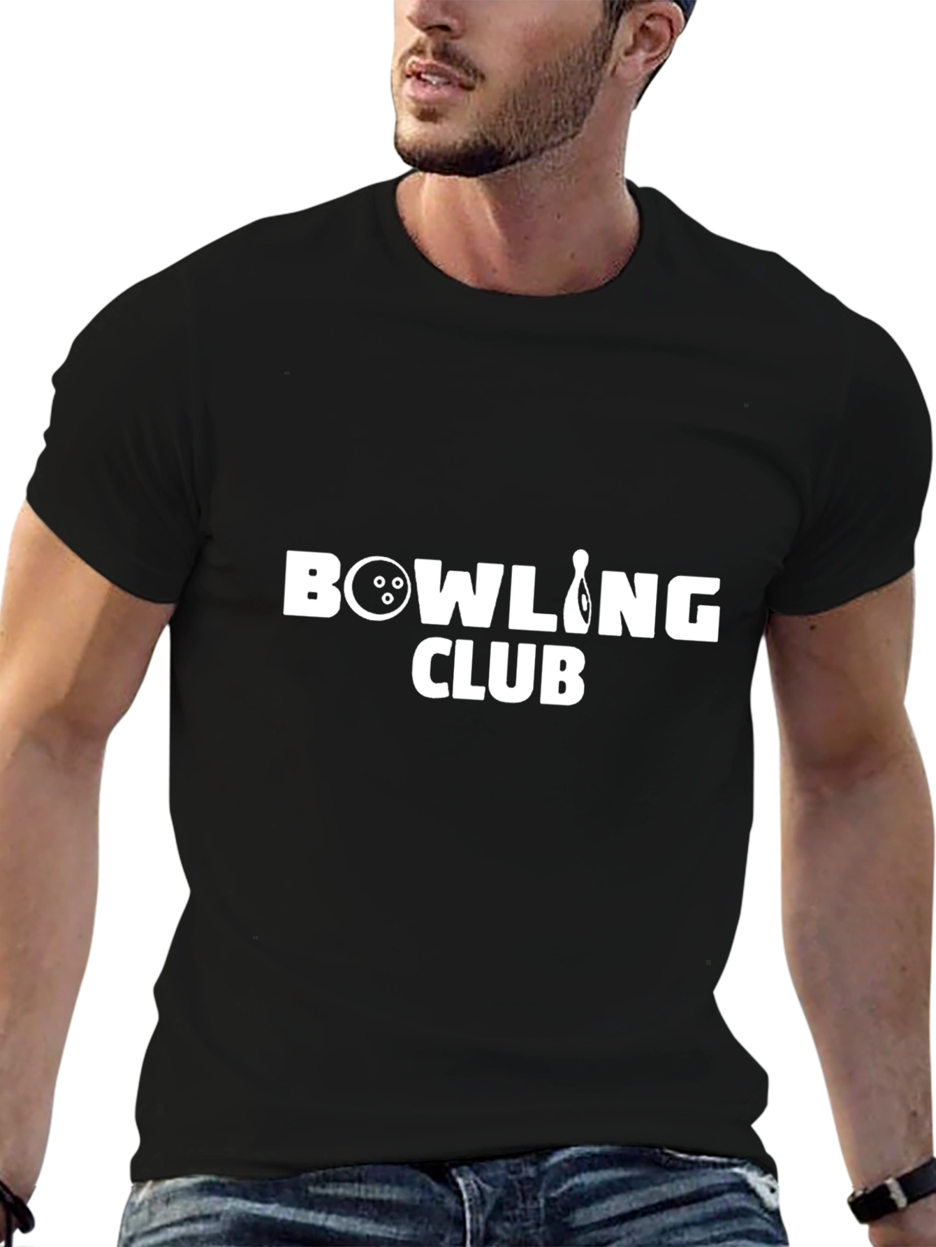 Bowling Club T-Shirt - Black Cotton Tee