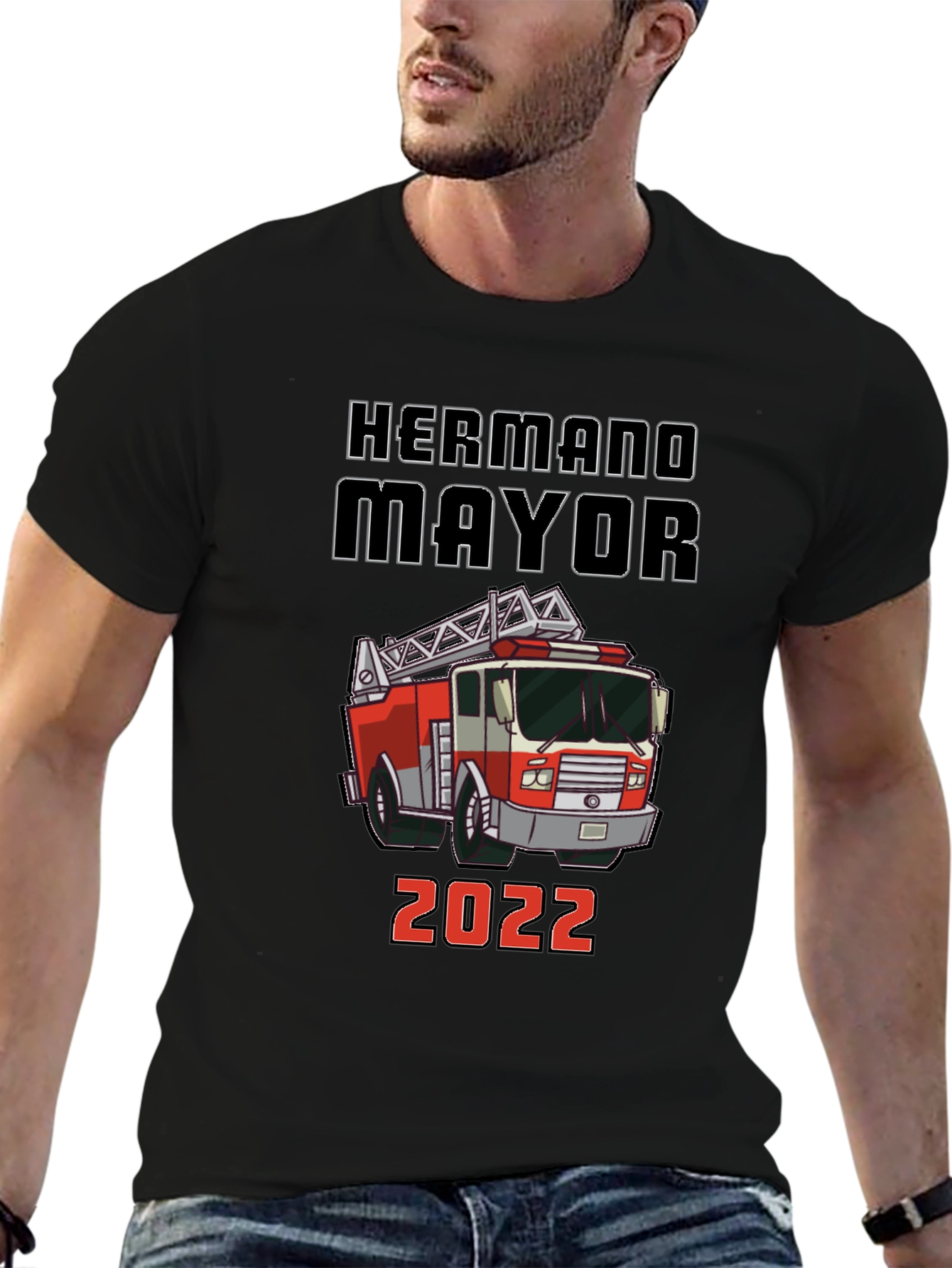 Hermano Mayor Fire Truck T-Shirt
