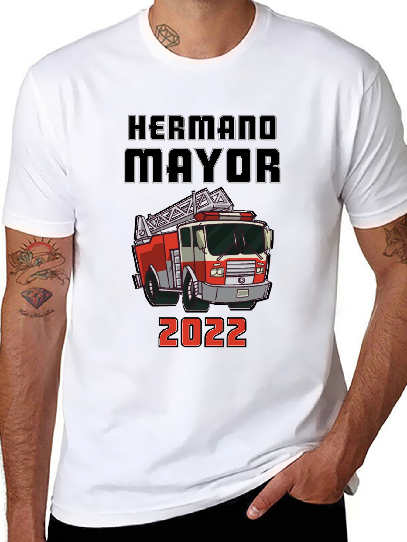Hermano Mayor Fire Truck T-Shirt