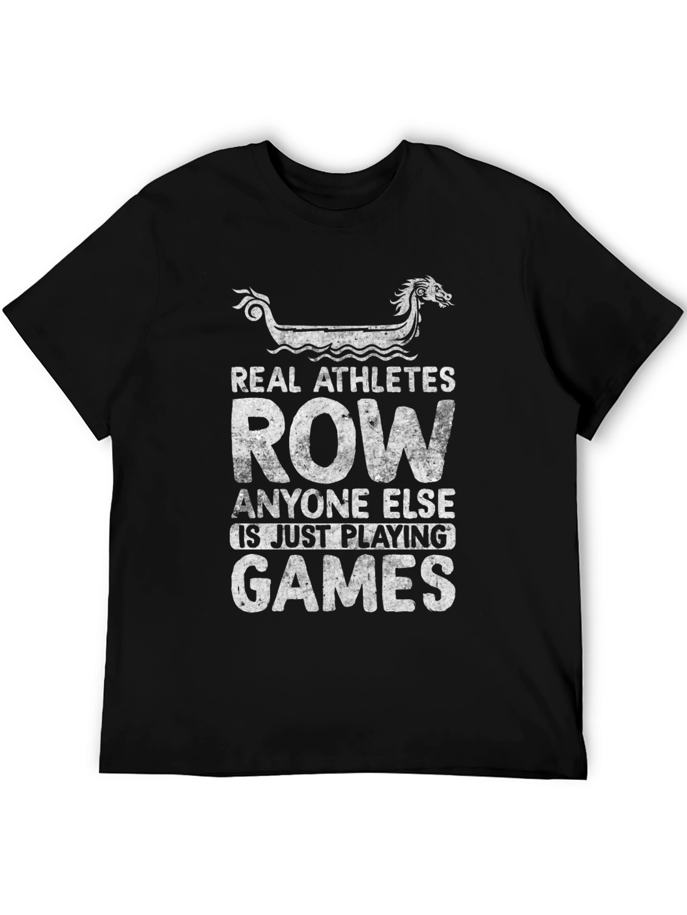 Real Athletes Row T-Shirt - Rowing Graphic Tee