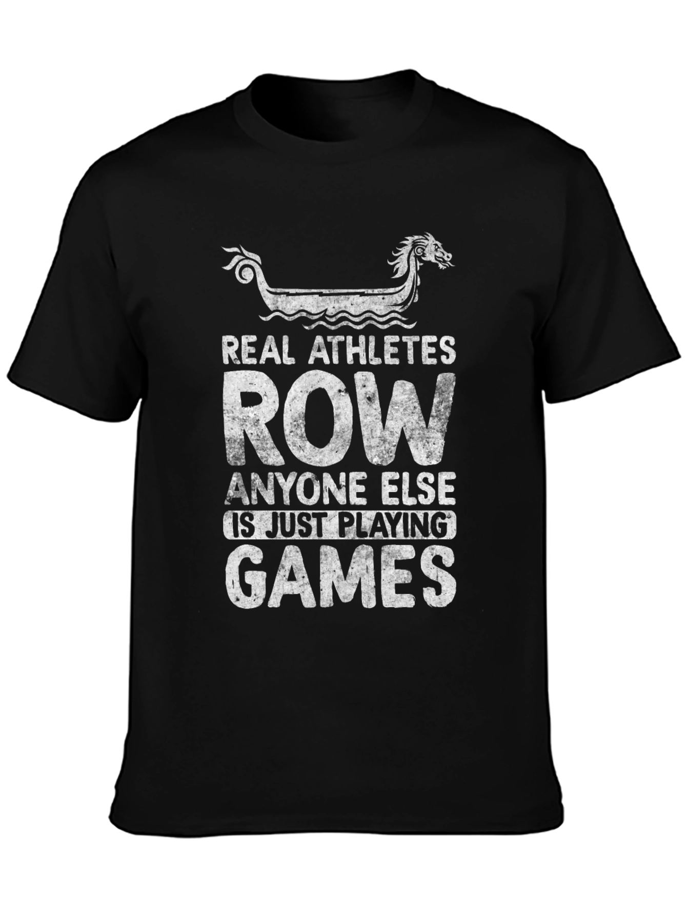 Real Athletes Row T-Shirt - Rowing Graphic Tee