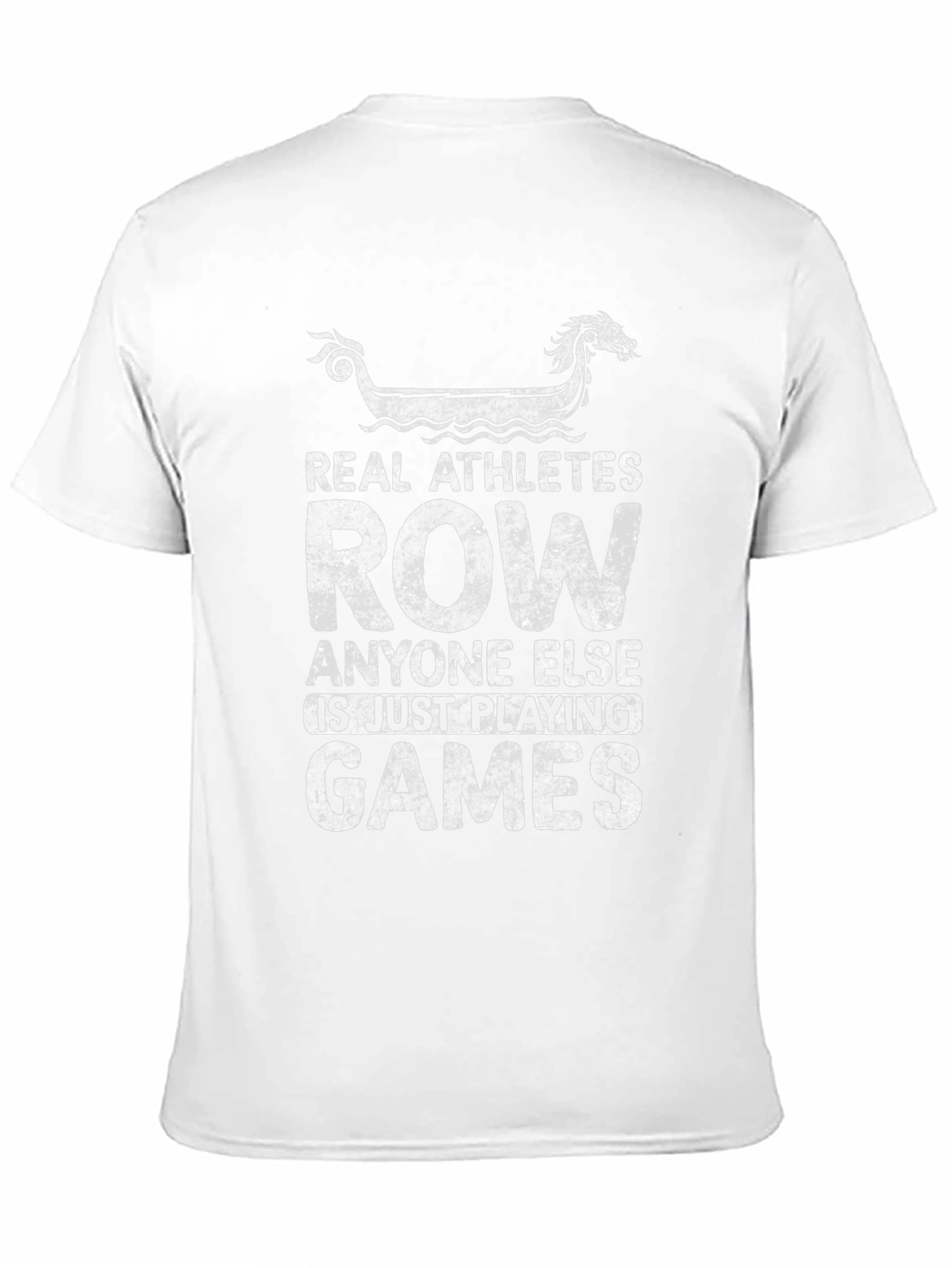 Real Athletes Row T-Shirt - Rowing Graphic Tee