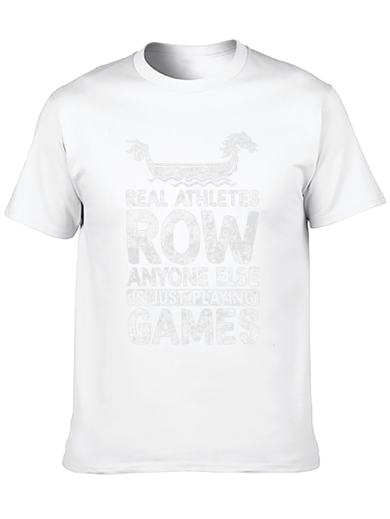 Real Athletes Row T-Shirt - Rowing Graphic Tee