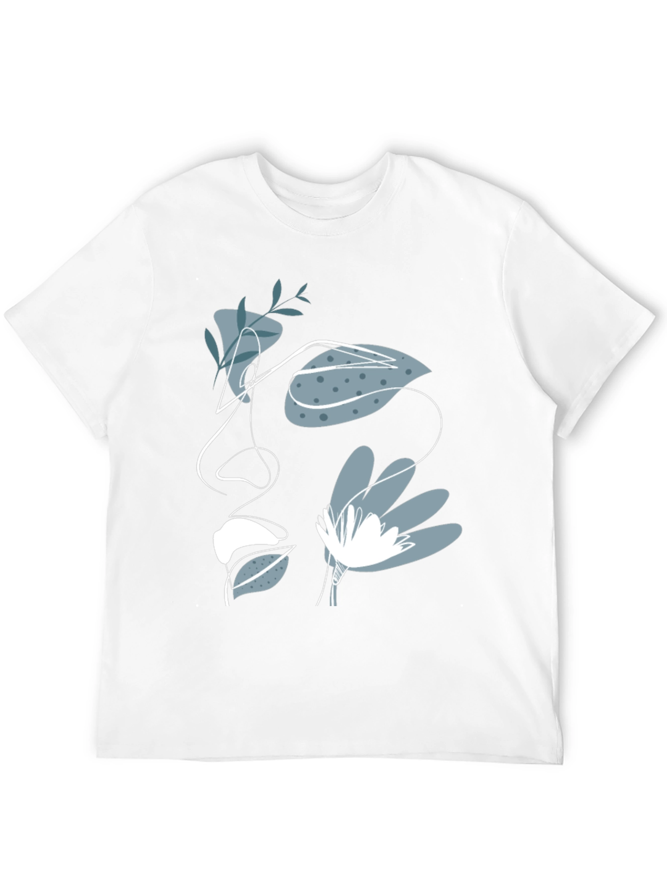 Abstract Face Graphic Tee - Modern Artistic T-Shirt