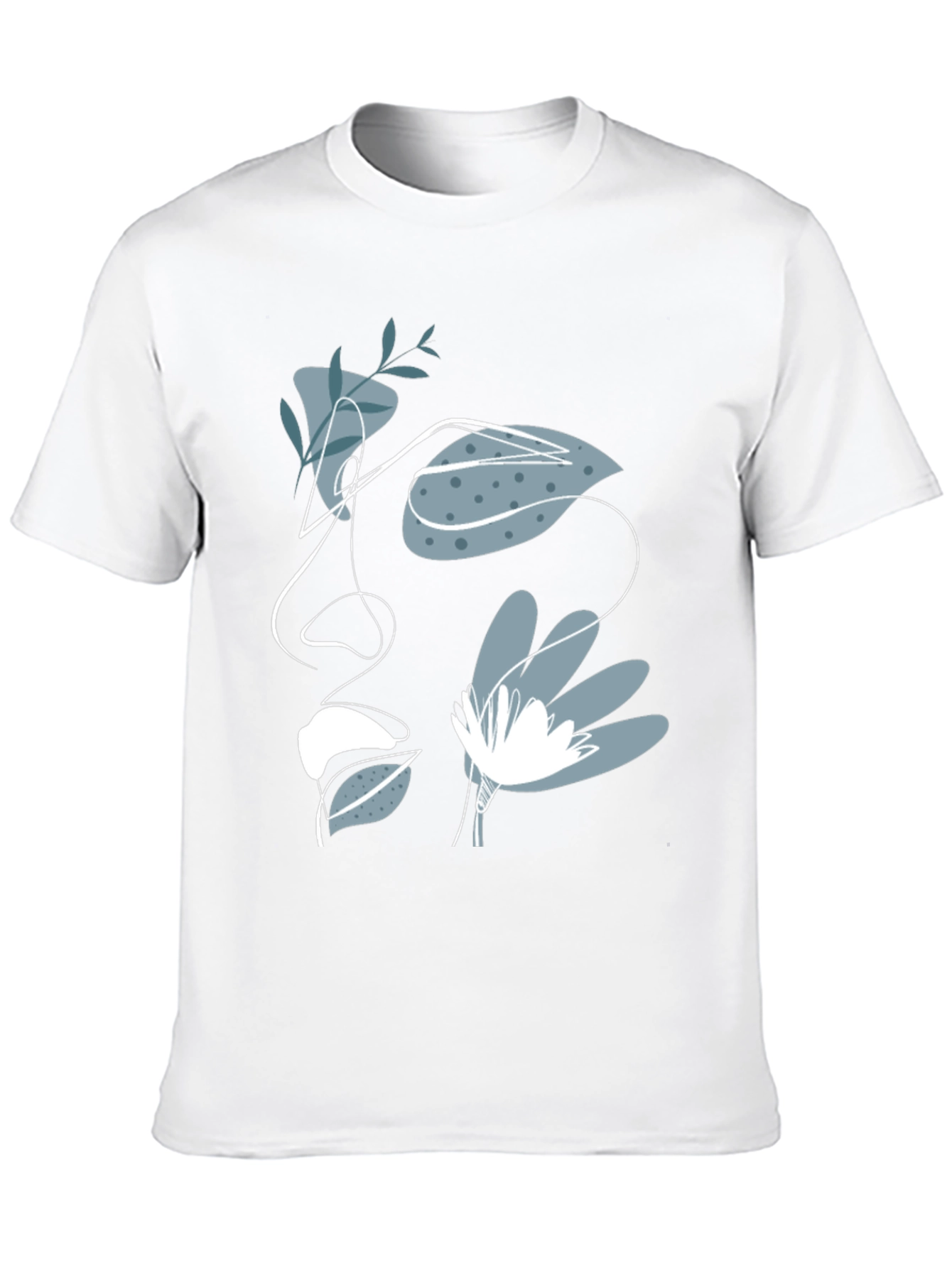 Abstract Face Graphic Tee - Modern Artistic T-Shirt