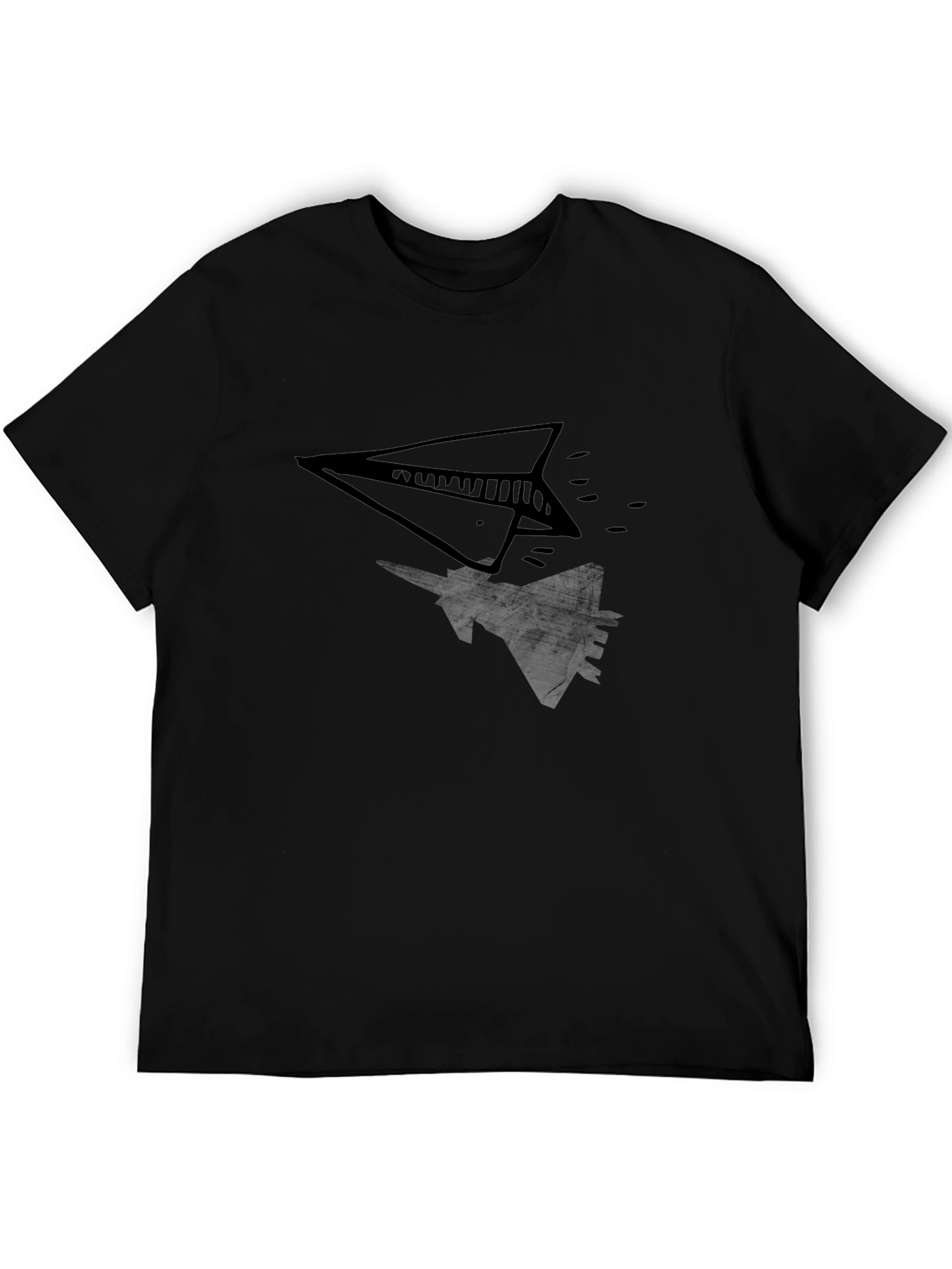 Paper Plane & Fighter Jet Graphic Tee